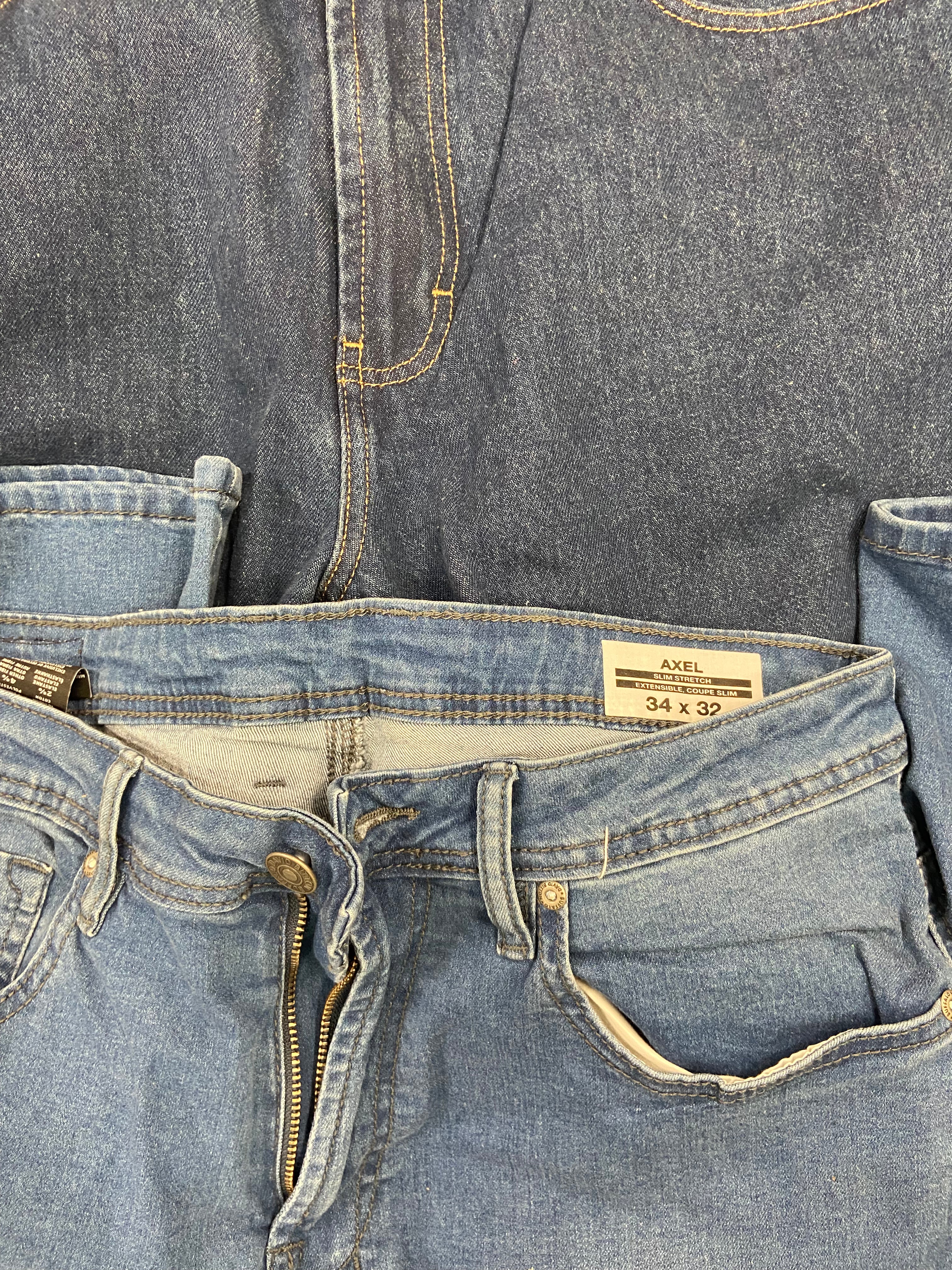 Men's Clothing Pants & Jeans Wholesale Lot, LUCKY BRAND, KIRKLAND, GH BASS, BUFFALO and more, 7 items, Shelf Pulls, MSRP $394
