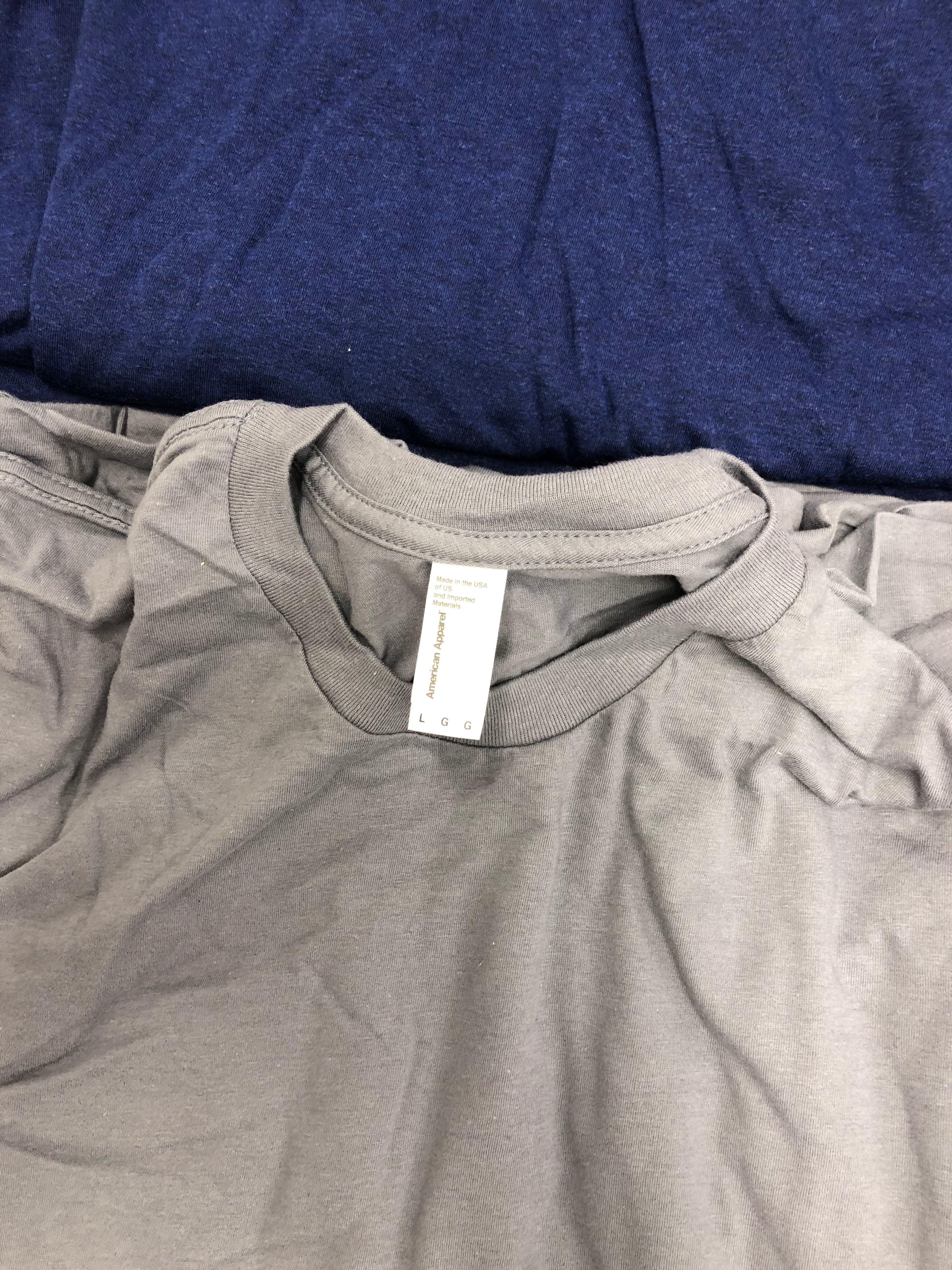 Men's Clothing Tops Wholesale Lot, AMERICAN APPAREL ONLY, 70 Items, Shelf Pulls, MSRP $1,238