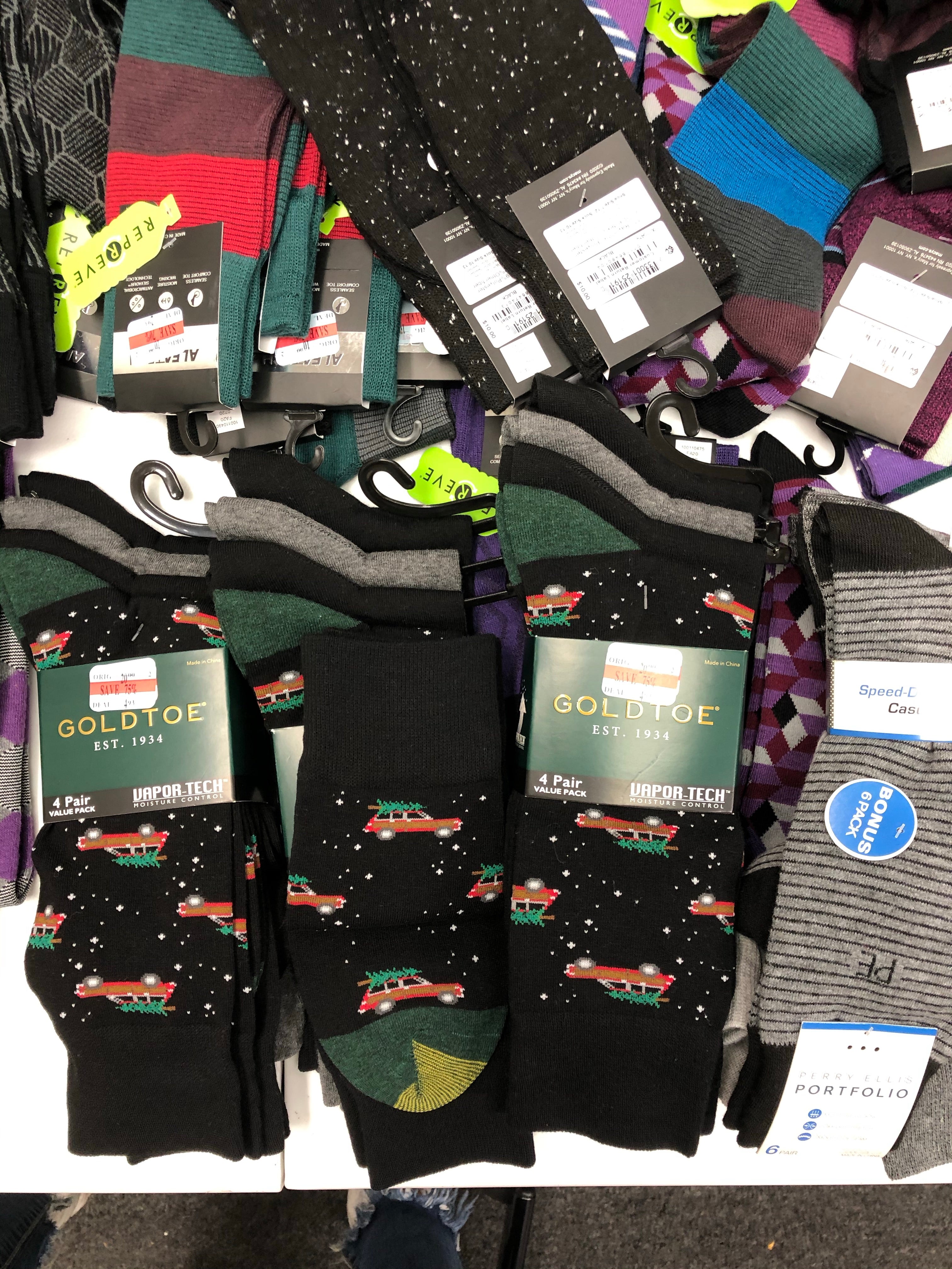 Men's Socks Wholesale Lot, Tommy Hilfiger, Perry Ellis, Gold Toe, Alfani, 110 Units, Shelf Pulls, MSRP $1,188.99