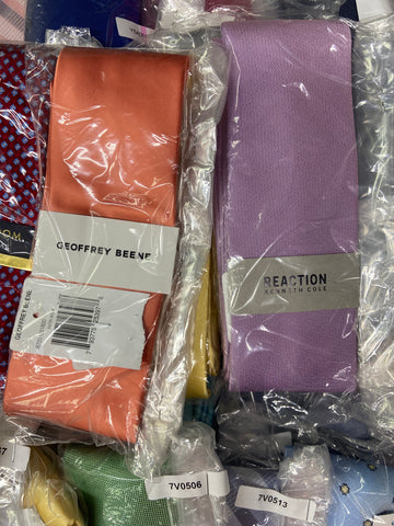 Men's Neckties Wholesale Lot, TOMMY HILFIGER, MICHAEL KORS, KENNETH COLE, CLUB ROOM, CALVIN KLEIN, ALFANI,  and more, 122 items, CUSTOMER RETURNS