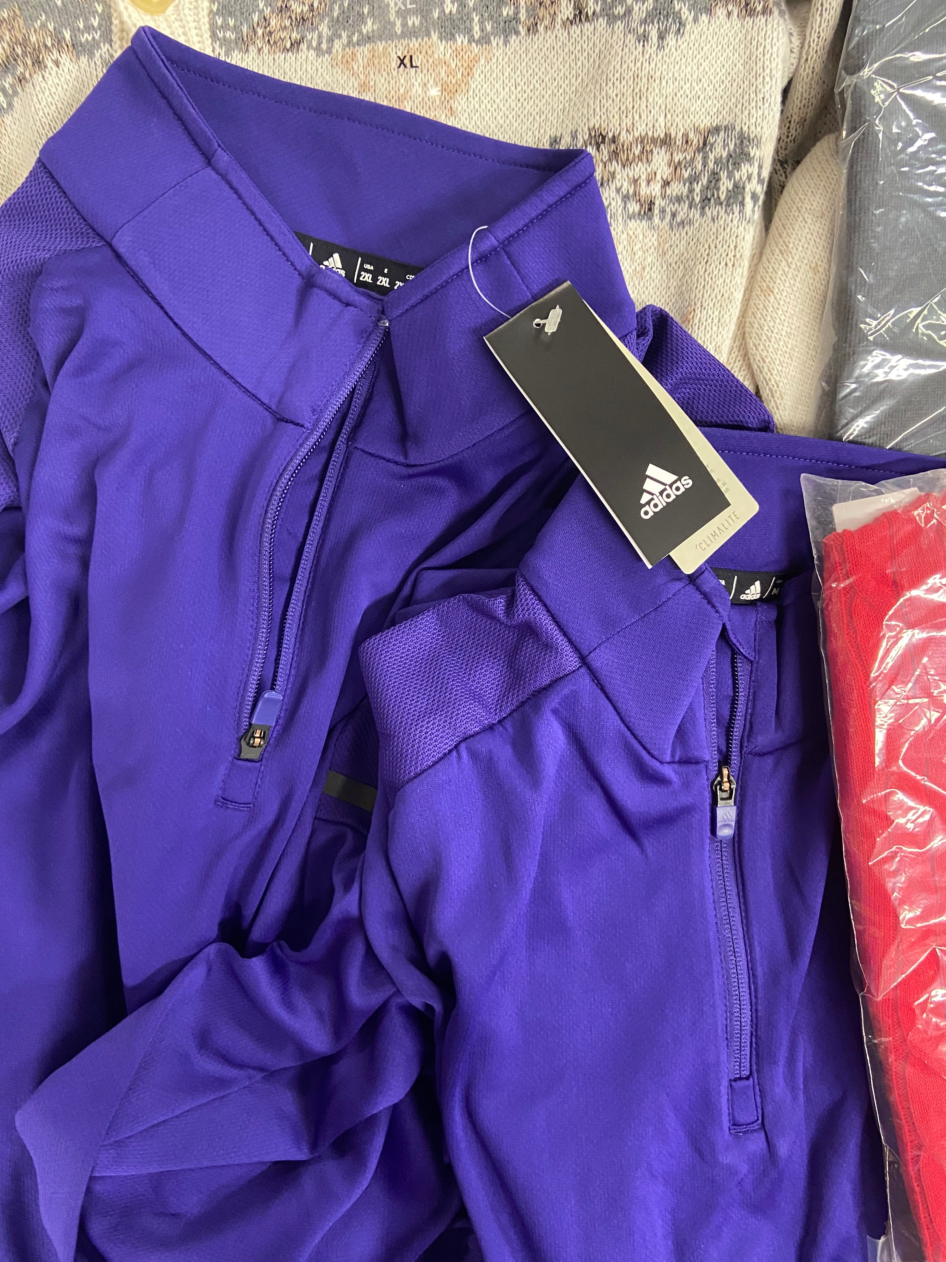 Men's Clothing Sweaters & Other Tops Wholesale Lot, ADIDAS, CLUB ROOM, ALFANI, 9 items, Shelf Pulls, MSRP $650