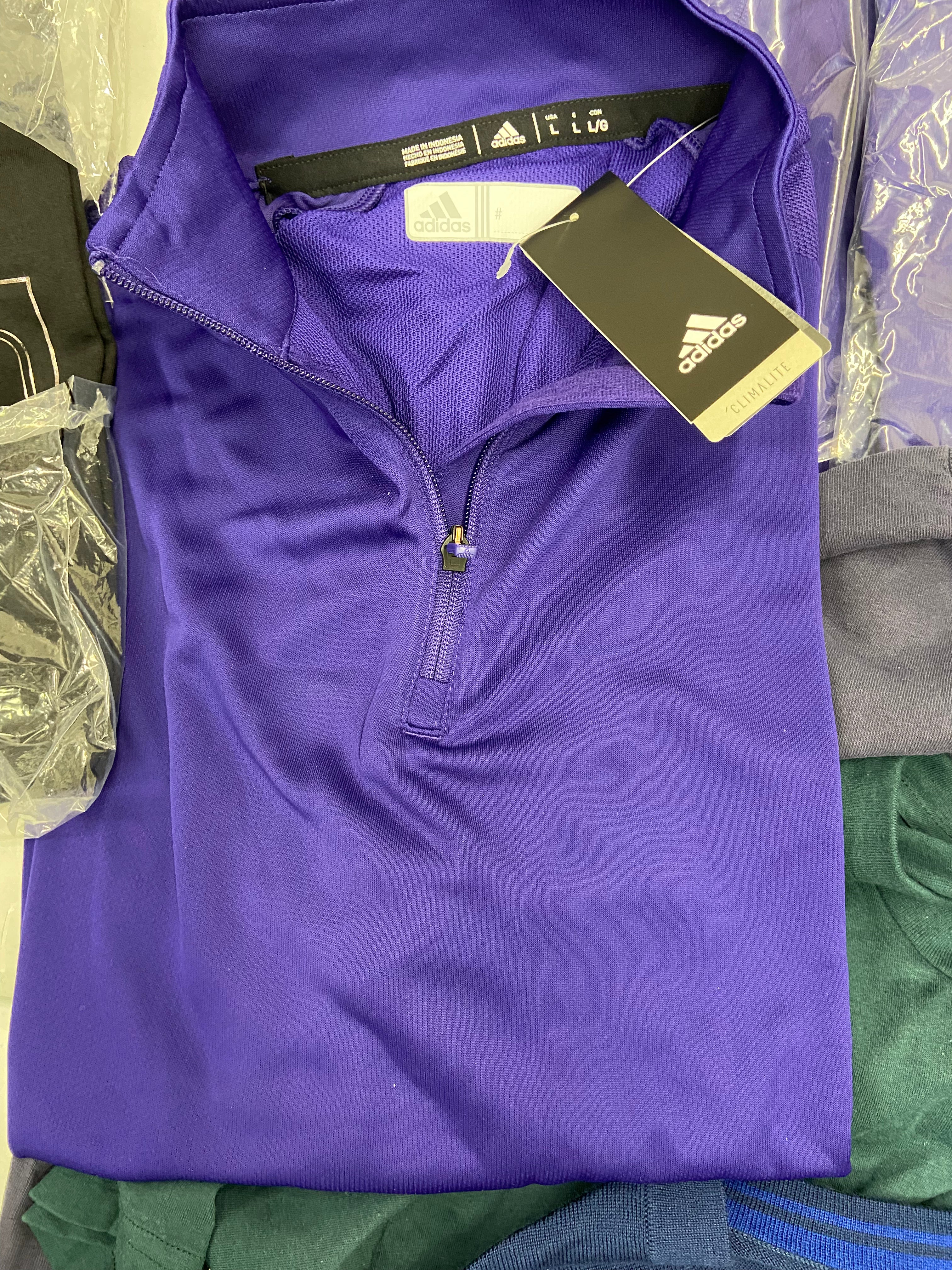 Men's Clothing Sweater and Other Tops Wholesale Lot, BANANA REPUBLIC, ADIDAS, CALVIN KLEIN, AMERICAN APPAREL and more, 13 items, Shelf Pulls, MSRP $870