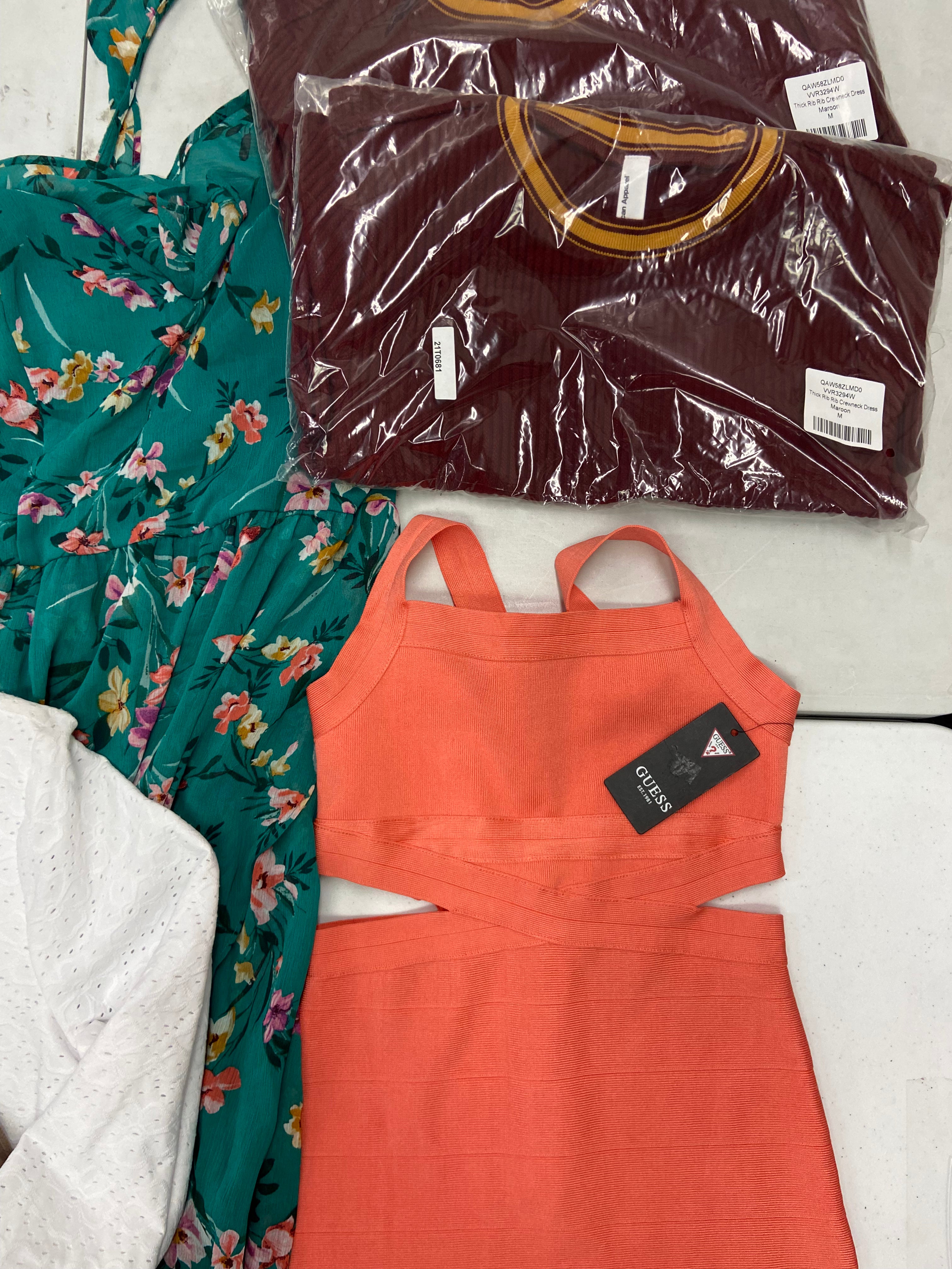 Women's Clothing Dresses, Rompers & Others Wholesale Lot, MICHAEL KORS, GUESS, SPLENDID, FREE PEOPLE, AMERICAN APPAREL and more, 15 items, Shelf Pulls, MSRP $1,456