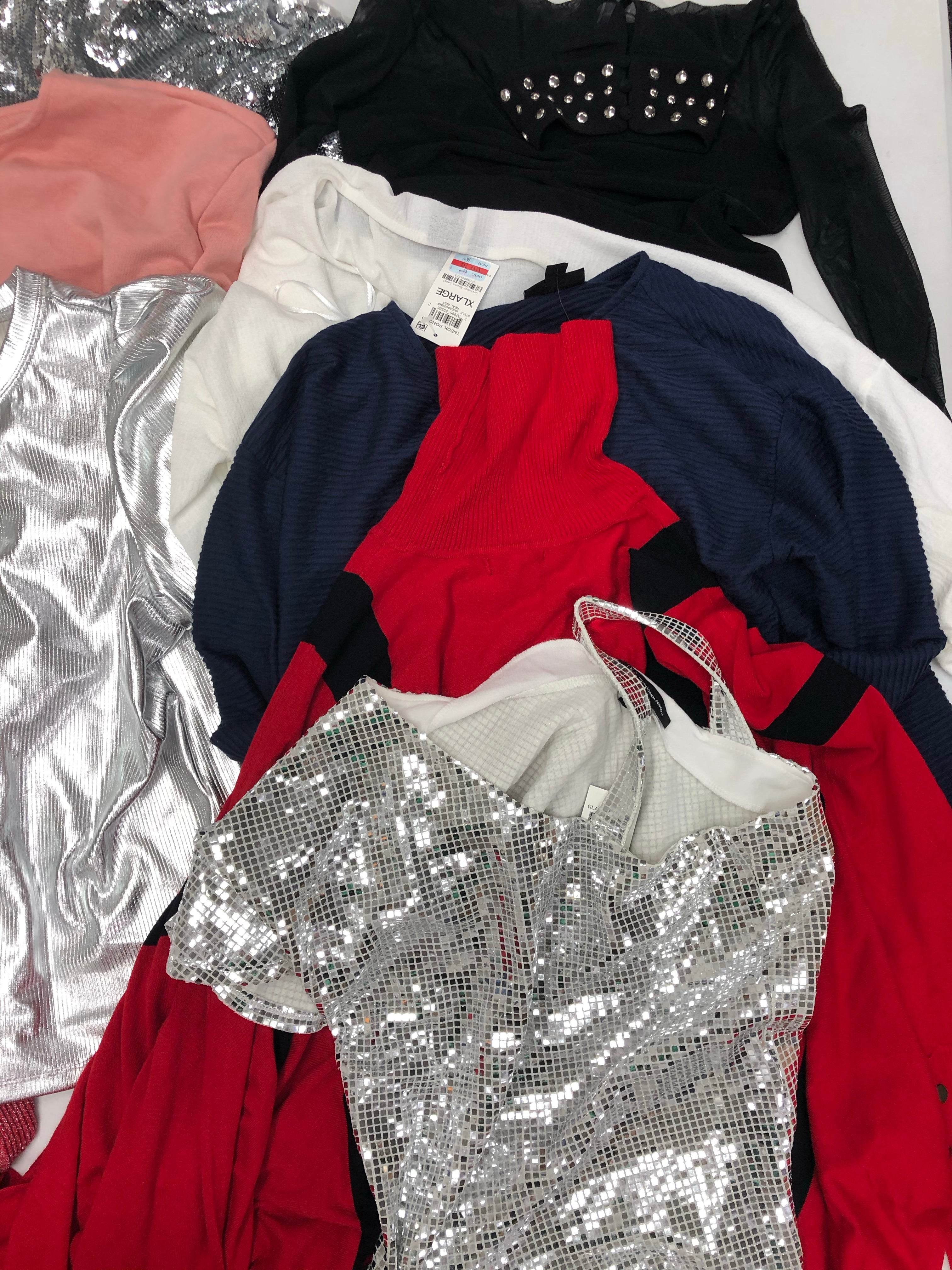 Women's Clothing Top Wholesale Lot, MAISON JULES, ALFANI, and more, 9 Units, Shelf Pulls, MSRP $640