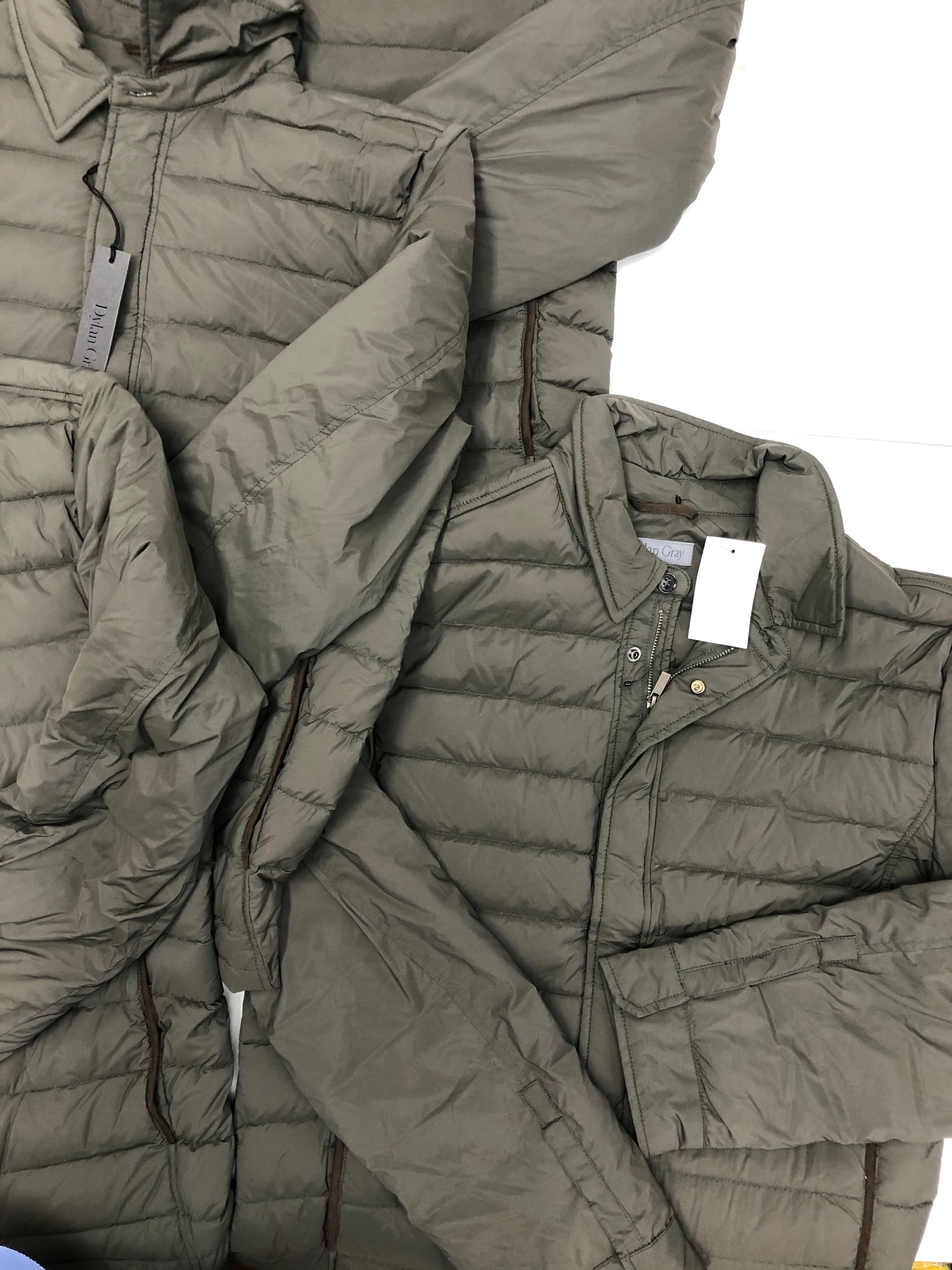 Men's Clothing OUTERWEAR/JACKETS Wholesale Lot, Dylan Gray Only, 4 Units, Shelf Pulls, MSRP $1,592