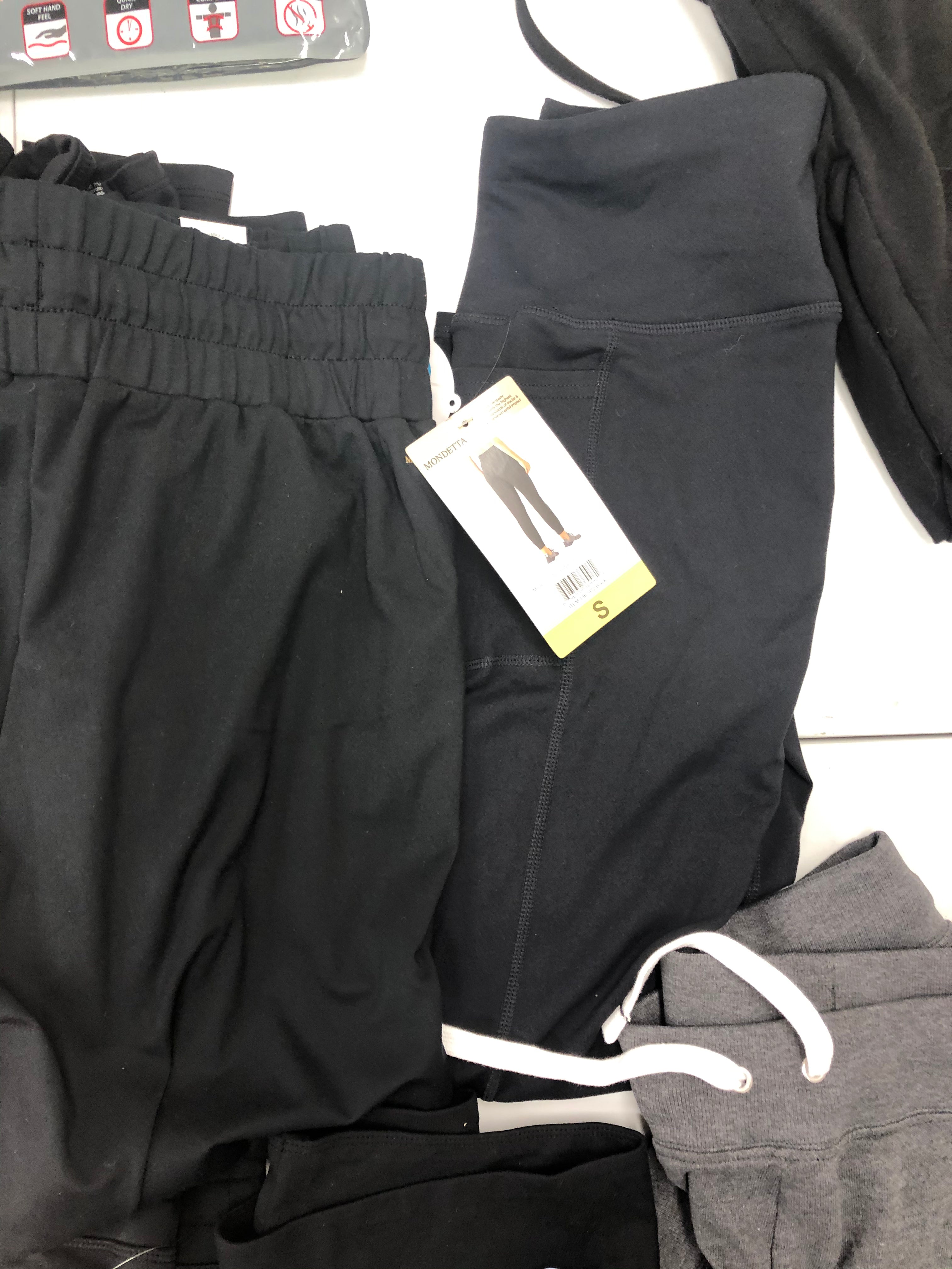 Women's Clothing Activewear Bottoms Wholesale Lot, FILA, CALVIN KLEIN, SKECHERS, FELINA, MONDETTA and more, 16 items, Shelf Pulls, MSRP $544