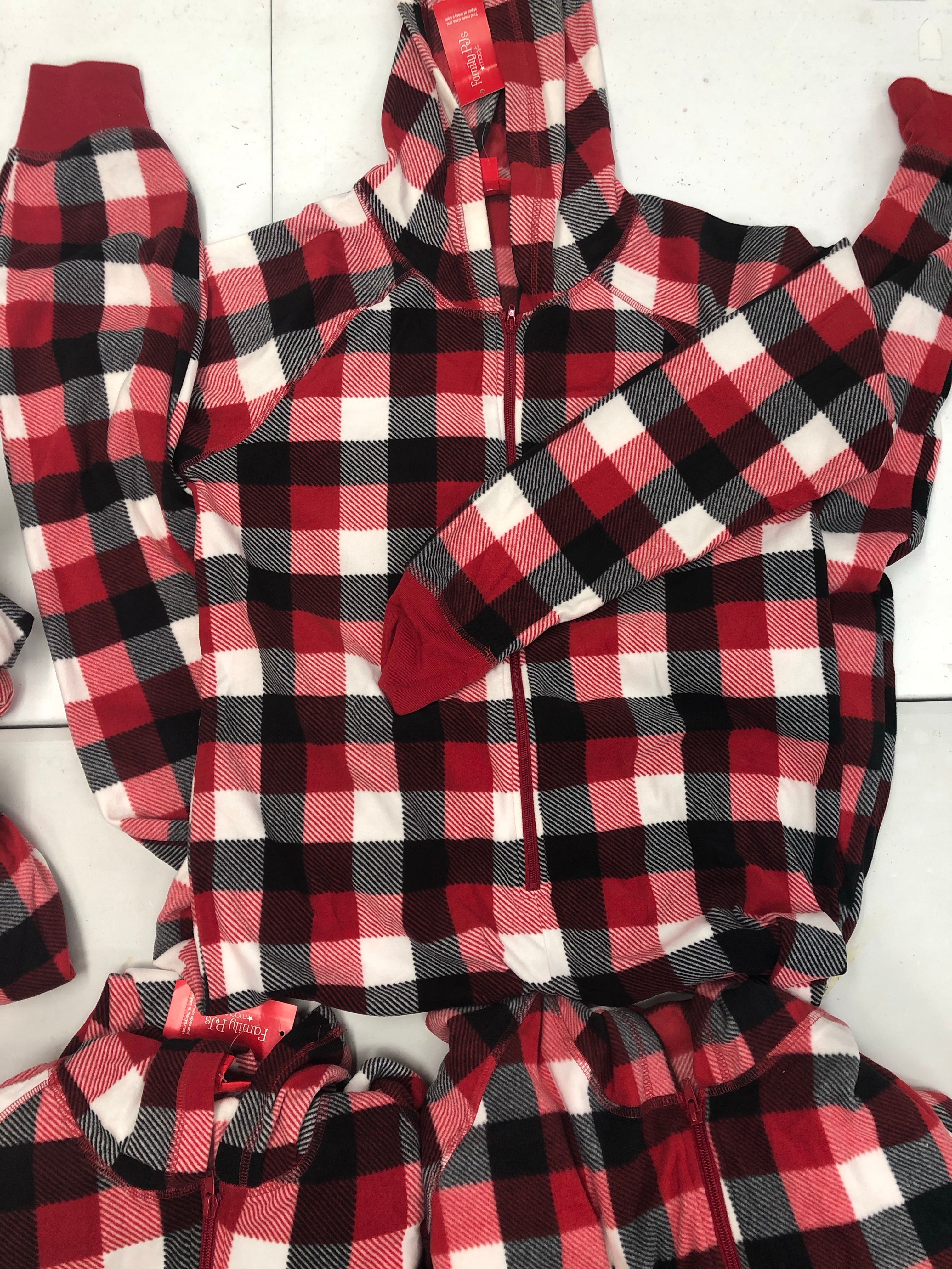Men's Clothing Winter 1-Pc Pajama Wholesale Lot, Family Pajamas, 6 Units, Shelf Pulls, MSRP $239.94