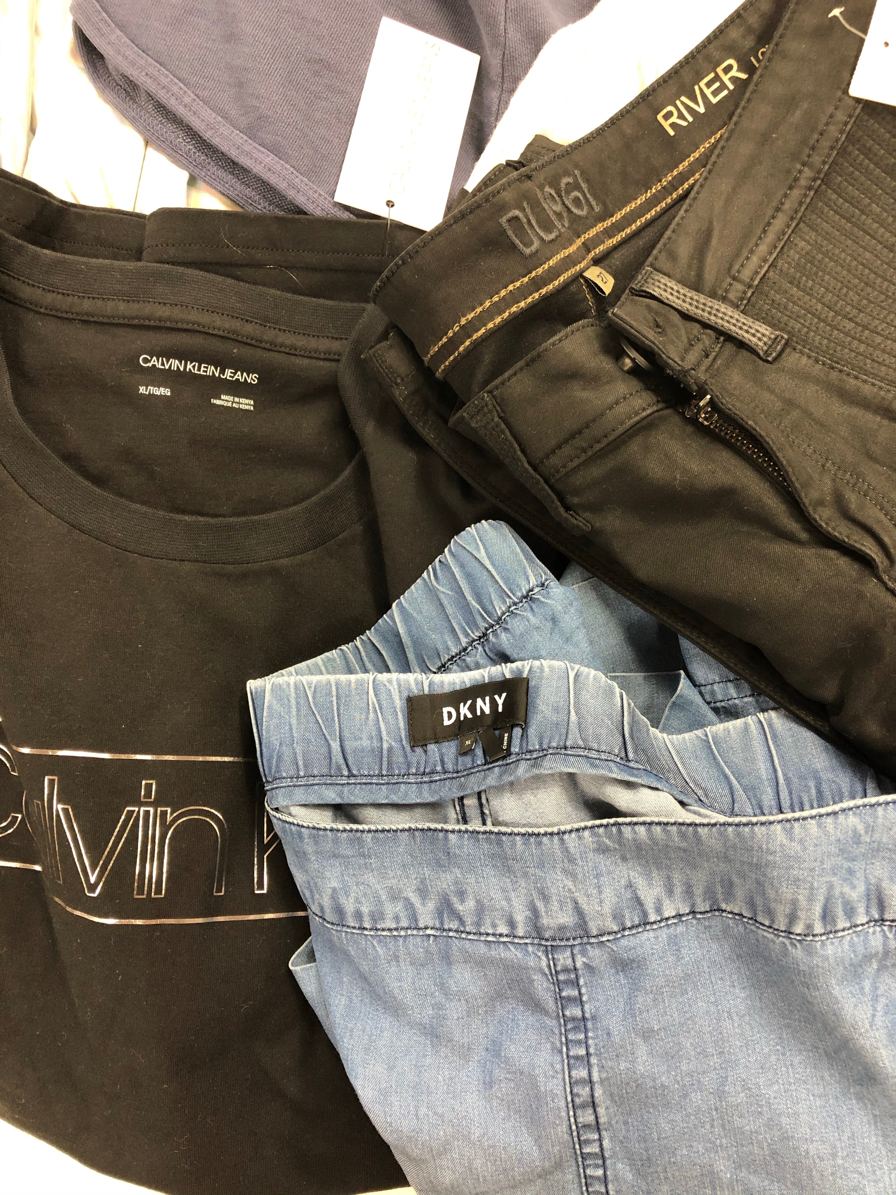 Women's Clothing Assorted Wholesale Lot, DKNY, DL1961, CALVIN KLEIN, FREE PEOPLE, RACHEL ROY, ALFANI, AMERICAN APPAREL and more, 22 items, Shelf Pulls, MSRP $1,598