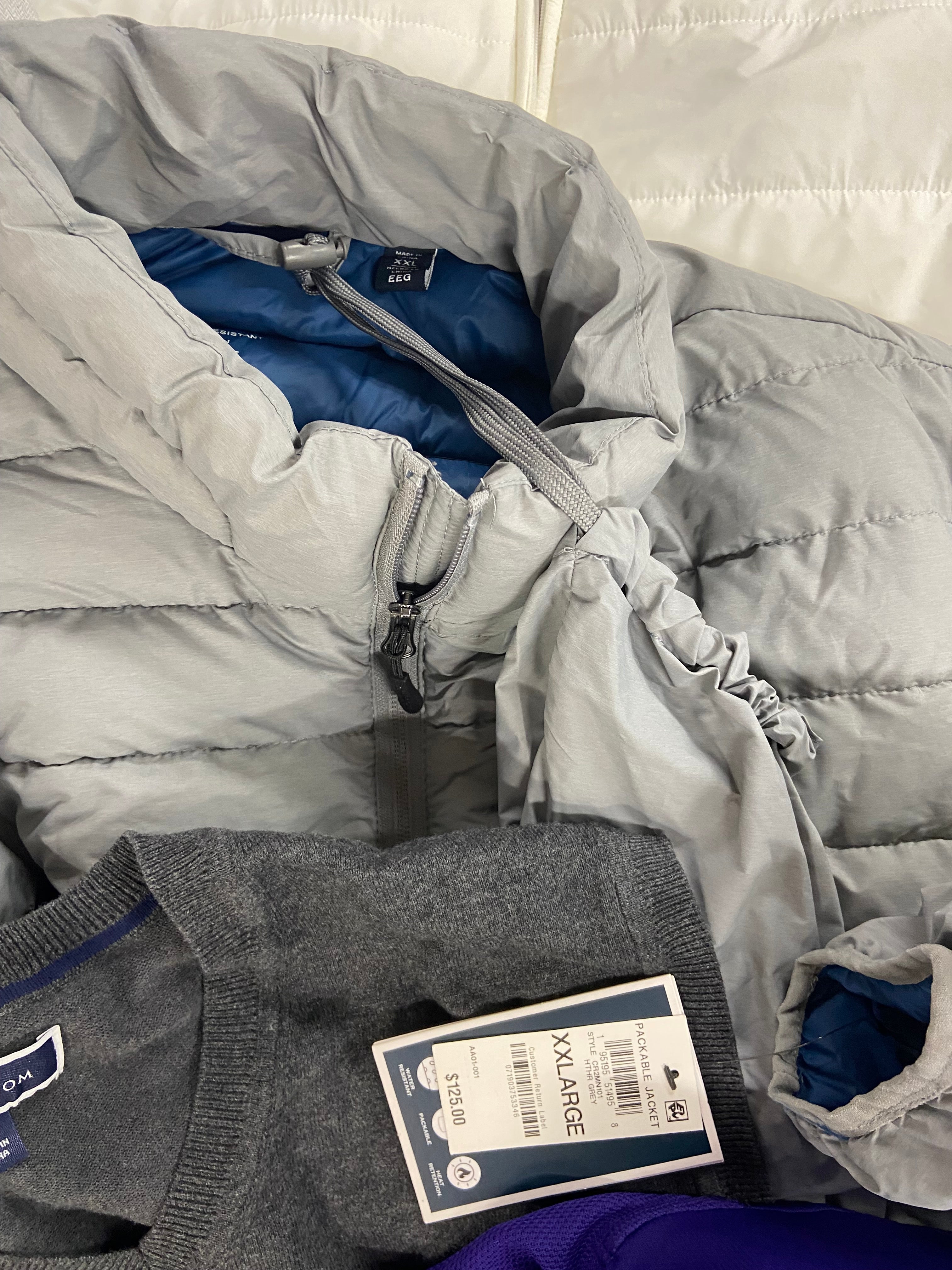 Men's Clothing Outerwear & Others, Wholesale Lot, ADIDAS, ALFANI, CLUB ROOM, 6 items, Shelf Pulls, MSRP $570