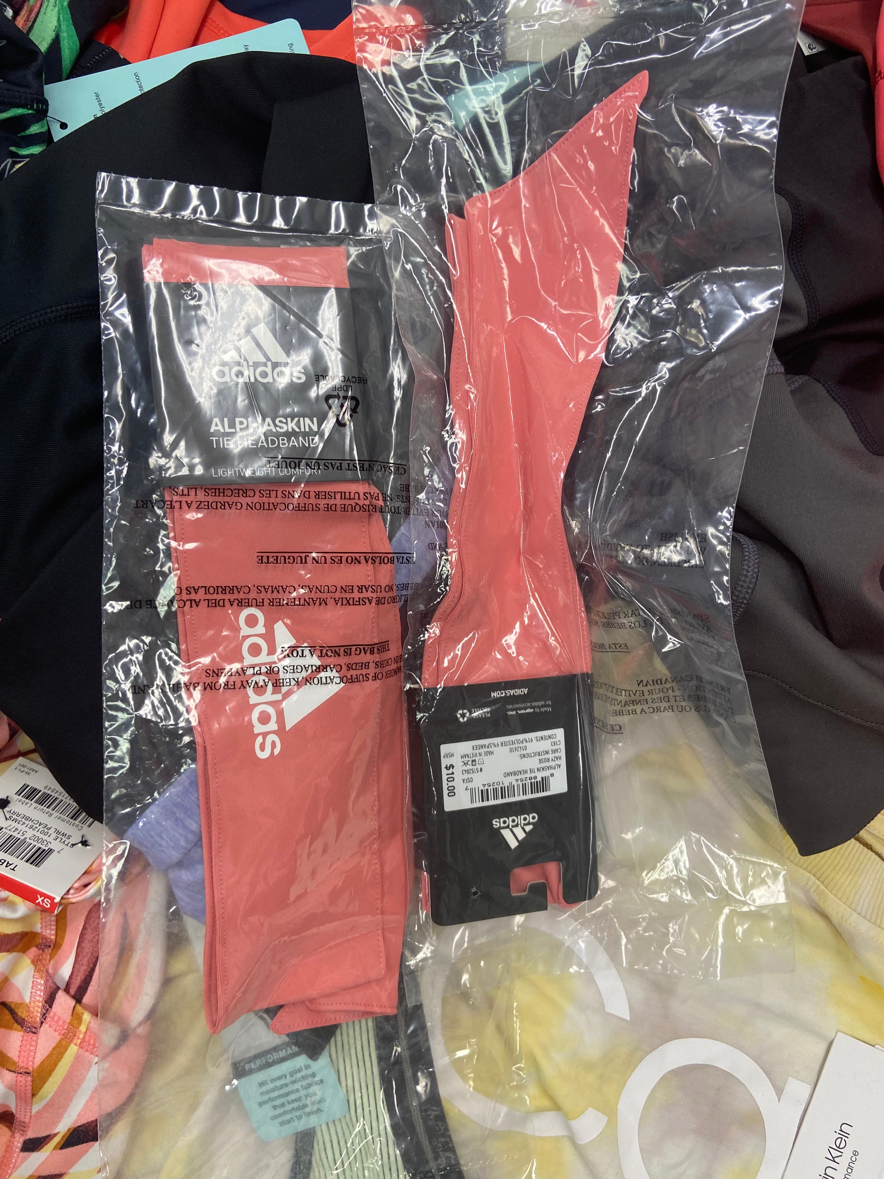 Women's Clothing Activewear Wholesale Lot, ADIDAS, CALVIN KLEIN, IDEOLOGY, 18 items, Shelf Pulls, MSRP $612
