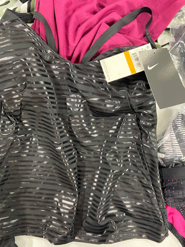 Women's Swimwear Wholesale Lot, NIKE, DKNY, ISLAND ESCAPE, HULA, CALIFORNIA WAVES and more, 19 items, Shelf Pulls, MSRP $907