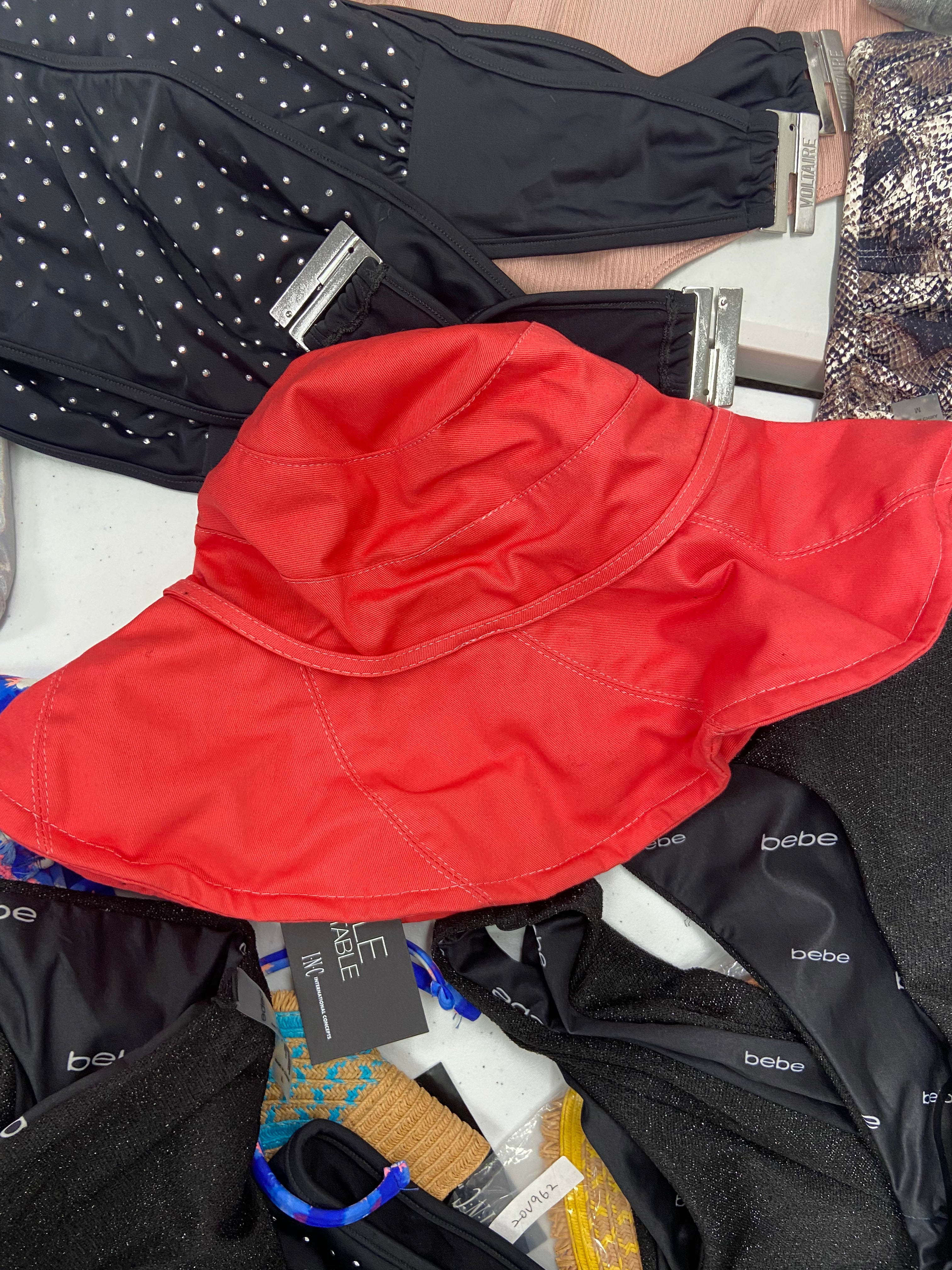 Women's Swimwear, Hats, Bodysuits and Others Wholesale Lot, RACHEL ROY, SPLENDID, ZADIG & VOLTAIRE, BEBE, DELAFINO and more, 35 items, Shelf Pulls, MSRP $1,322