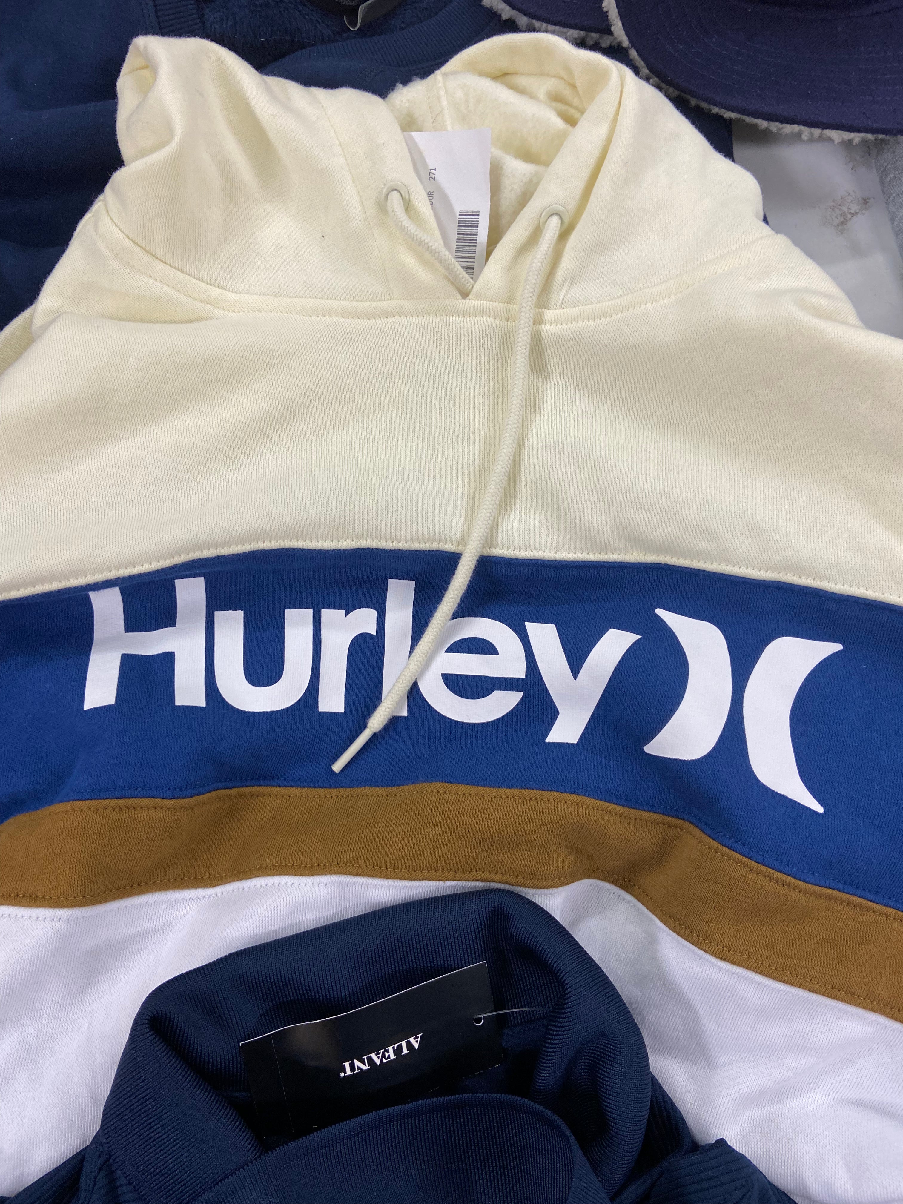 Men's Clothing Sweatshirts, Hats & Others, Wholesale Lot, PUMA, NEW ERA, HURLEY, EDDIE BAUER, CHAMPION and more, 17 items, Shelf Pulls, MSRP $1,002