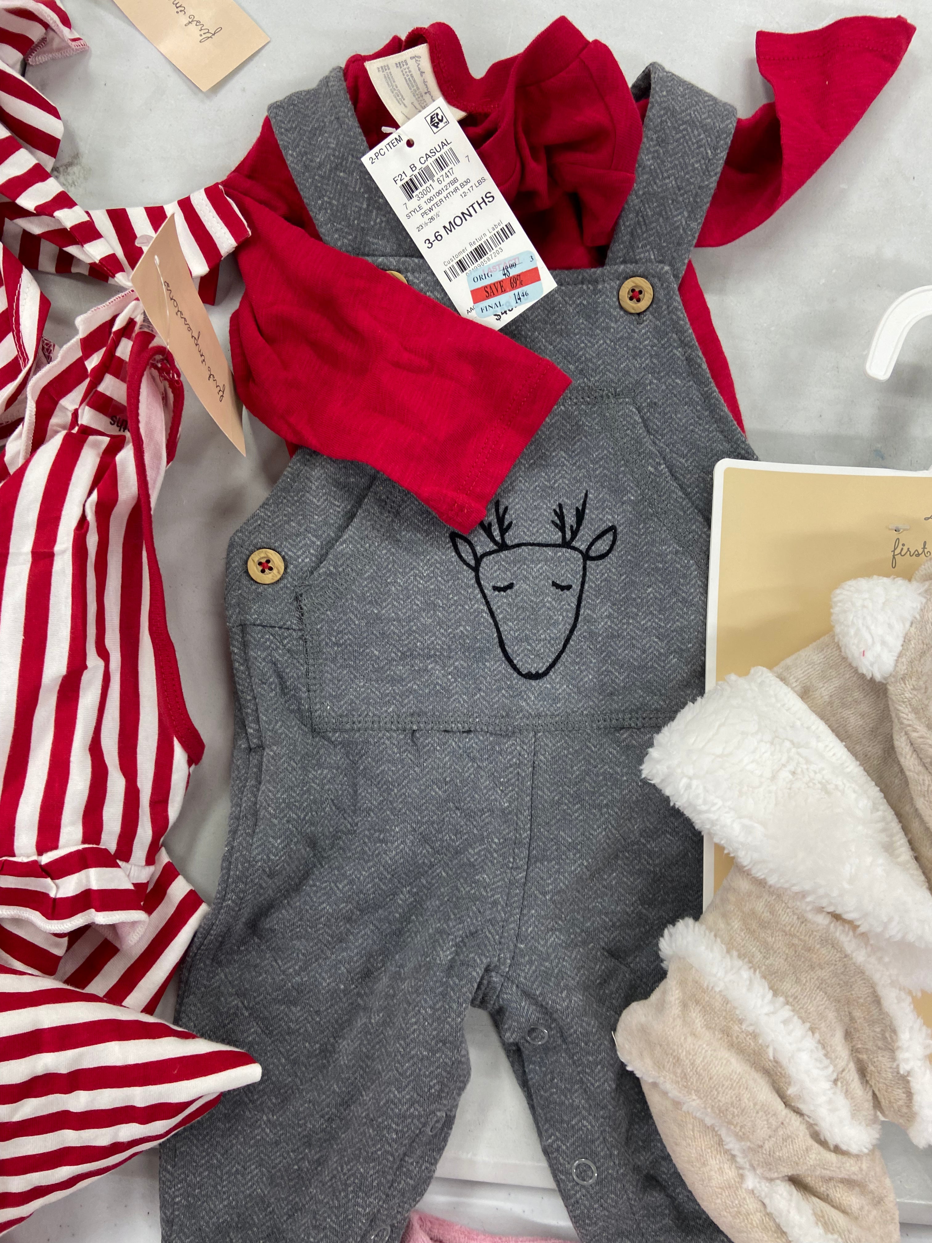 Baby's Clothing Assorted Wholesale Lot, FIST IMPRESSON, EPIC THREADS, 17 items, Shelf Pulls, MSRP $631