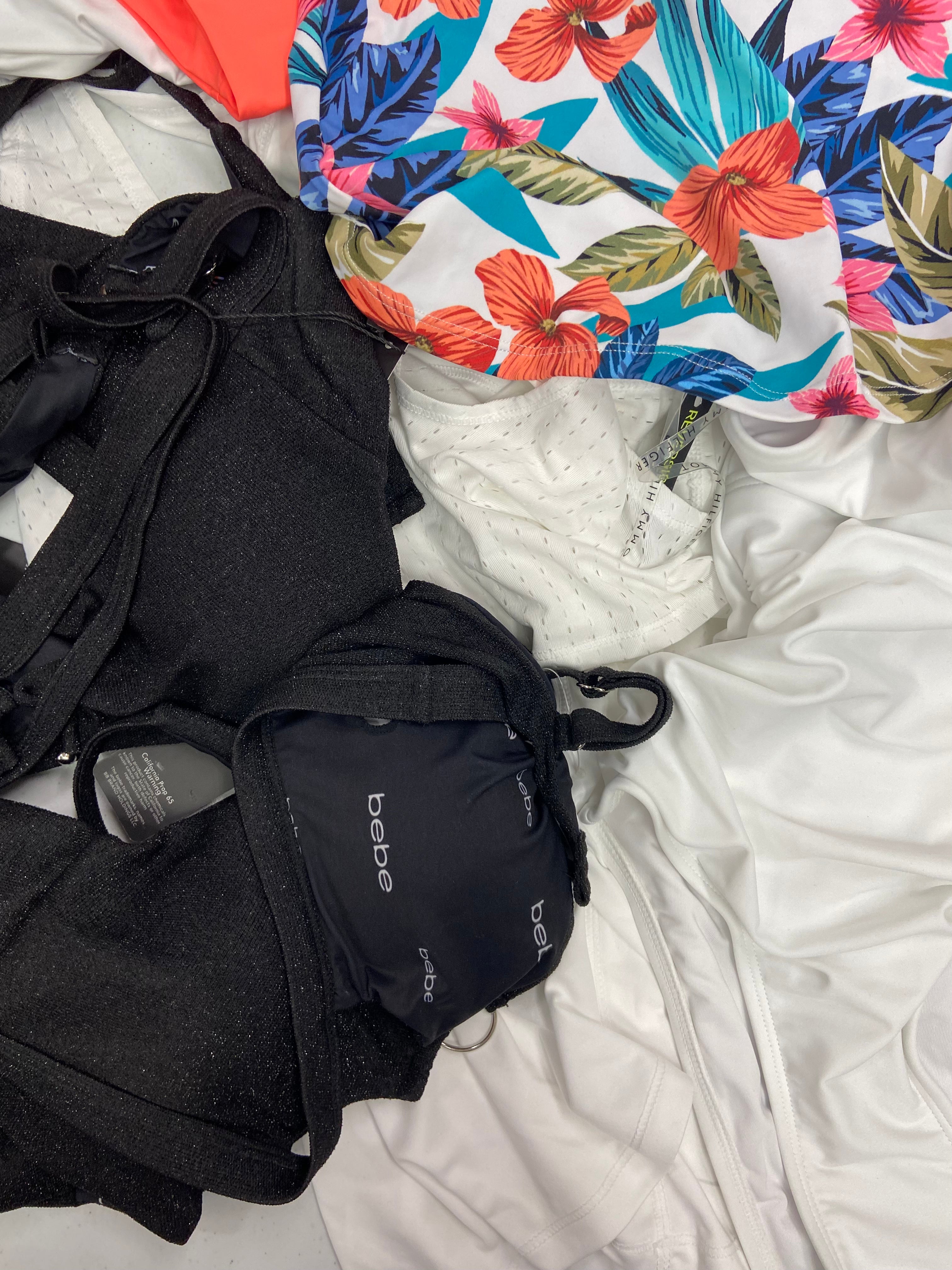 Women's Swimwear Wholesale Lot, NIKE, TOMMY HILFIGER, BEBE, L*SPACE, ANNE COLE, KENDALL + KYLIE, HULA HONEY and more, 20 items, CUSTOMER RETURNS
