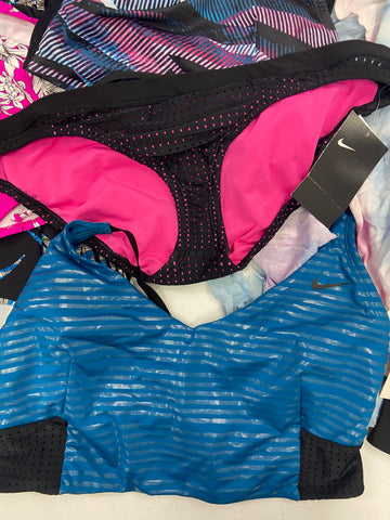 Women's Swimwear Wholesale Lot, NIKE, ROD BEATTIE BLEU, RAVIYA, ANNE COLE, ISLAND ESCAPE, CALIFORNIA WAVES and more, 14 items, Shelf Pulls, MSRP $765