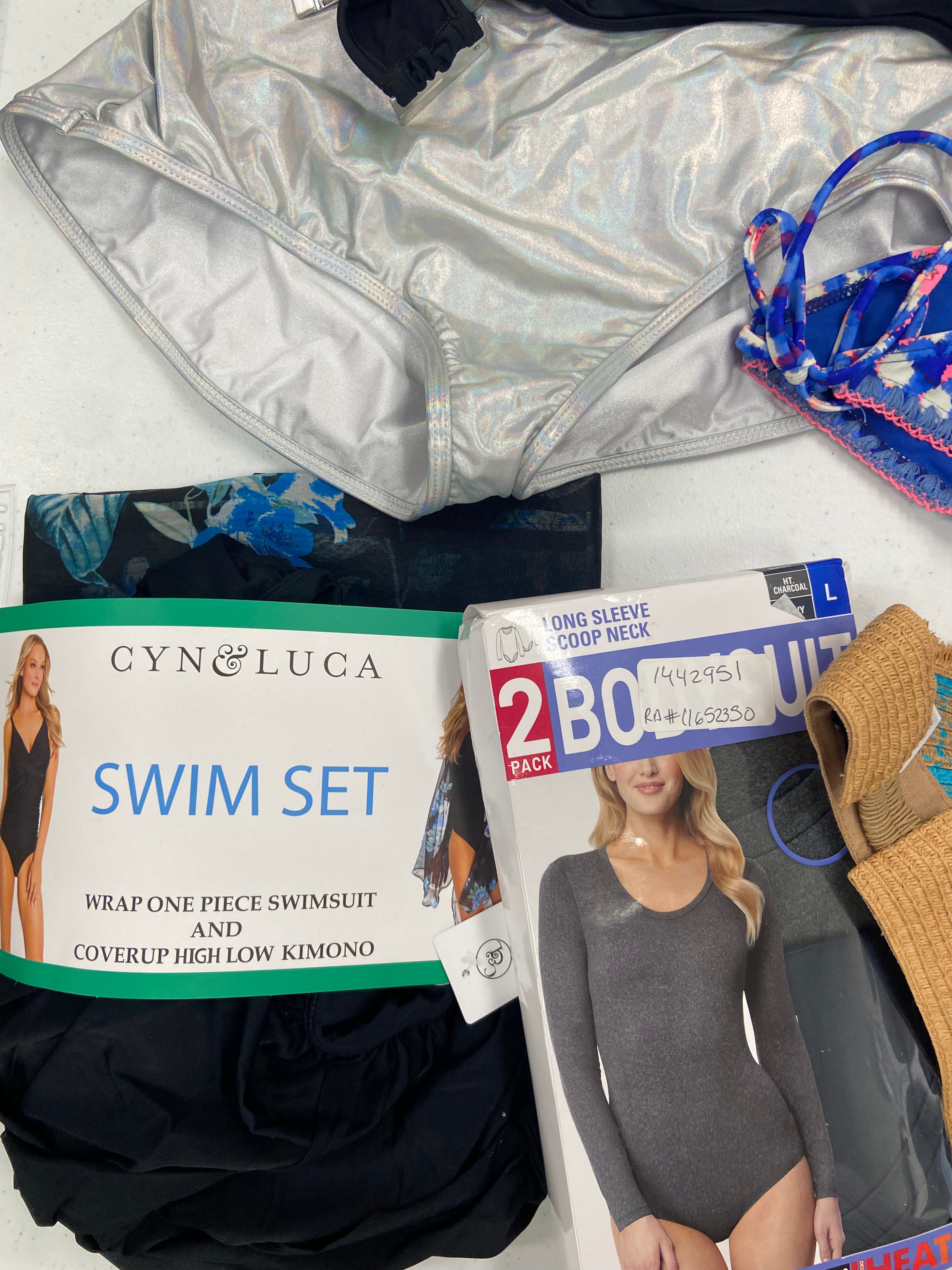 Women's Swimwear, Hats, Bodysuits and Others Wholesale Lot, RACHEL ROY, SPLENDID, ZADIG & VOLTAIRE, BEBE, DELAFINO and more, 35 items, Shelf Pulls, MSRP $1,322