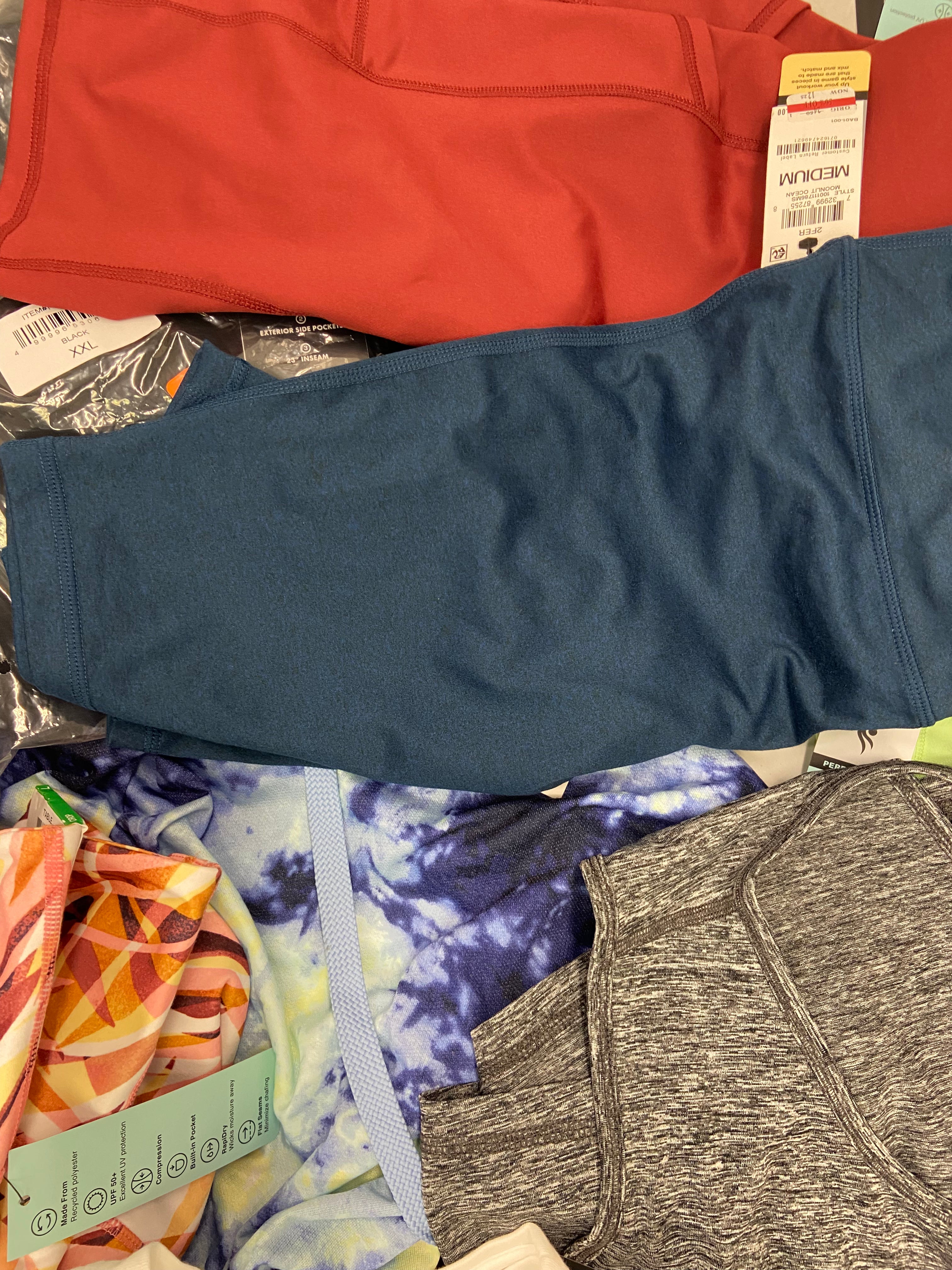 Women's Clothing Activewear Wholesale Lot, UNDER ARMOUR, CALVIN KLEIN, SPYDER, CHAMPION, IDEOLOGY and more, 23 items, Shelf Pulls, MSRP $796