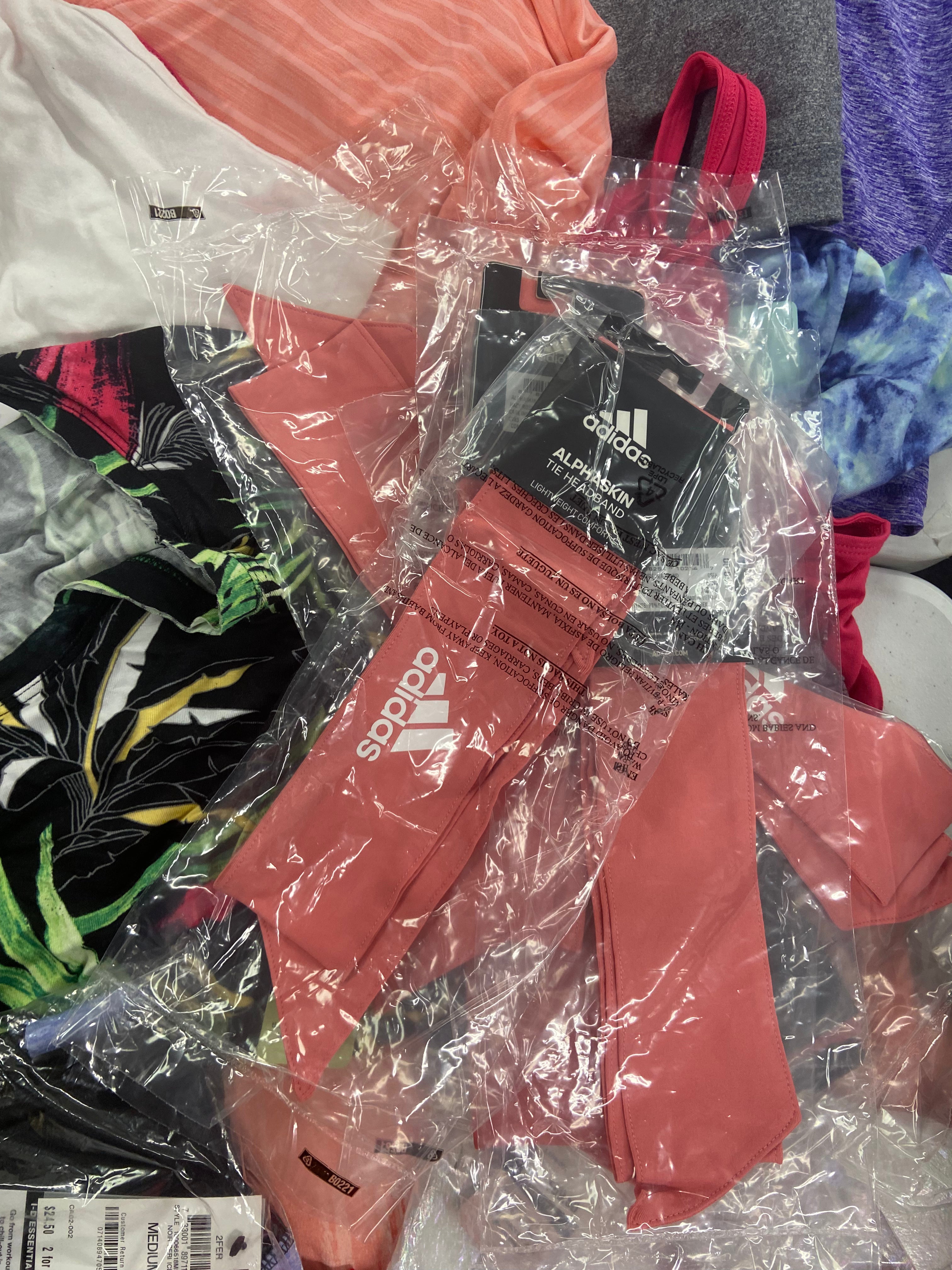 Women's Clothing Assorted Wholesale Lot, VINCE CAMUTO, ADIDAS, SANCTUARY, IDEOLOGY, REALTREE and more, 30 items, Shelf Pulls, MSRP $974