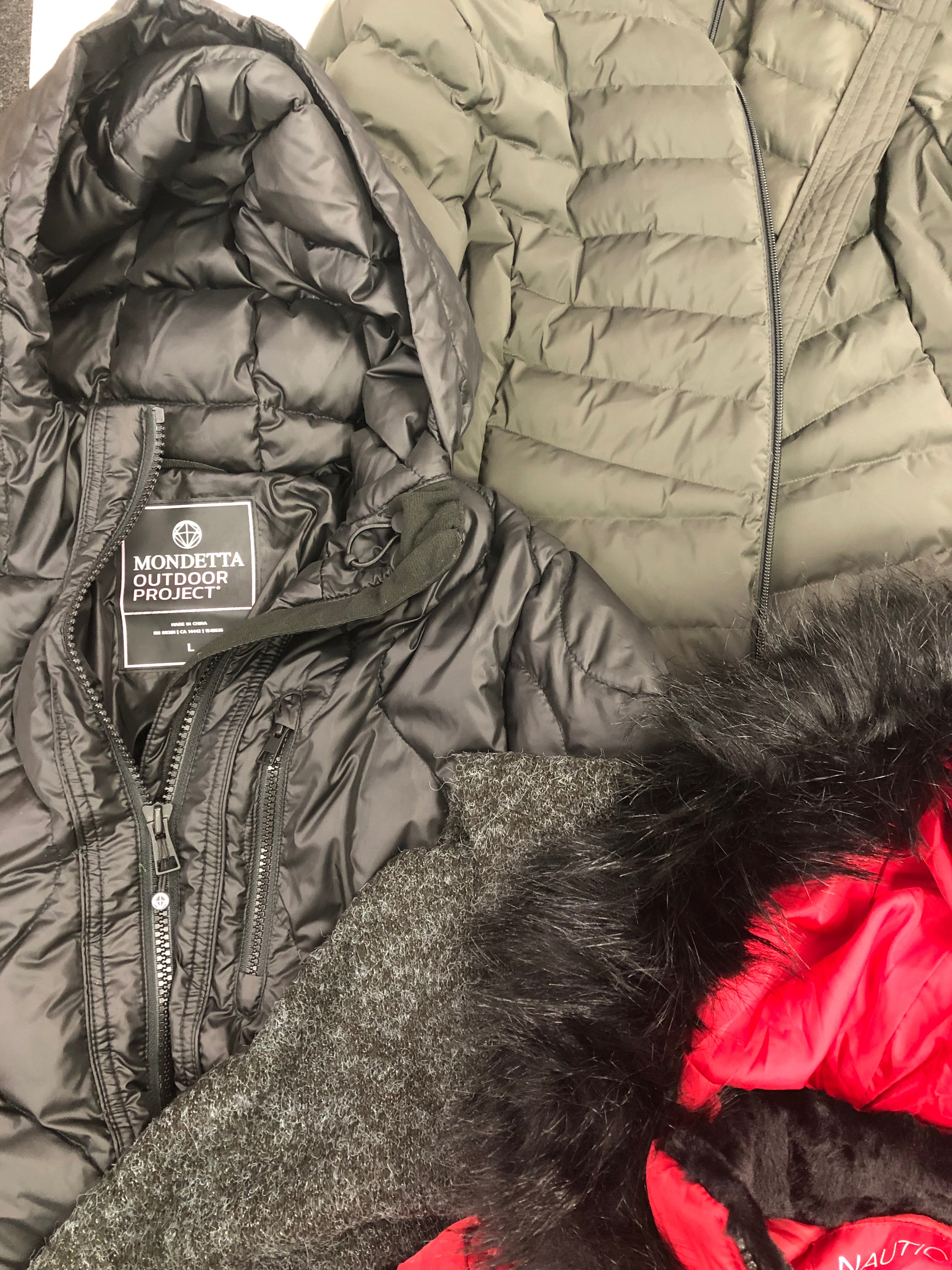 Women's Clothing Jackets Wholesale Lot, NAUTICA, MONDETTA, 32 DEGREES, AMERICAN APPAREL and more, 8 items, Shelf Pulls, MSRP $645