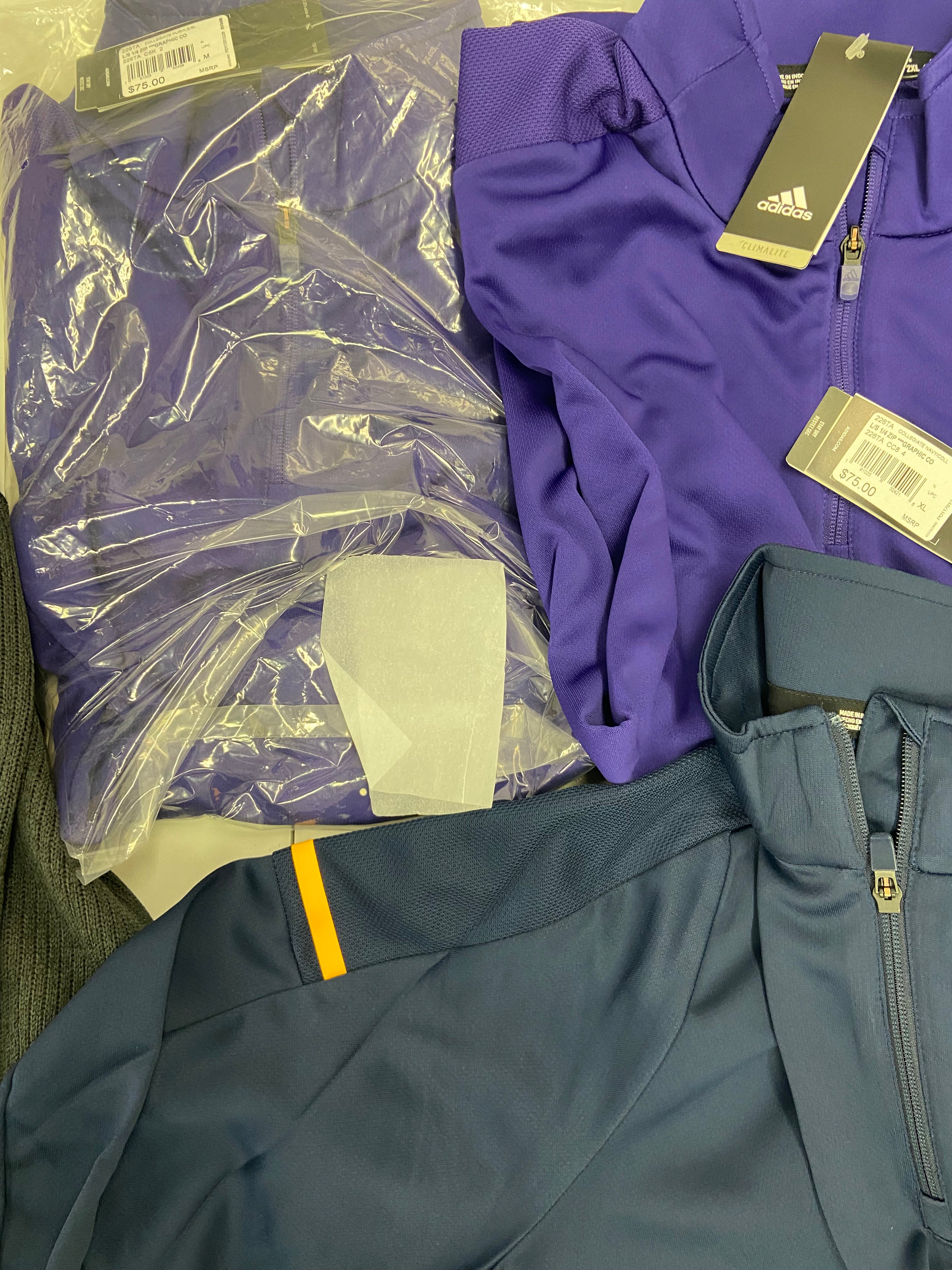 Men's Clothing Long Sleeves & Others Wholesale Lot, BANANA REPUBLIC, HURLEY, ADIDAS, PUMA and more, 14 items, NEW, MSRP $883