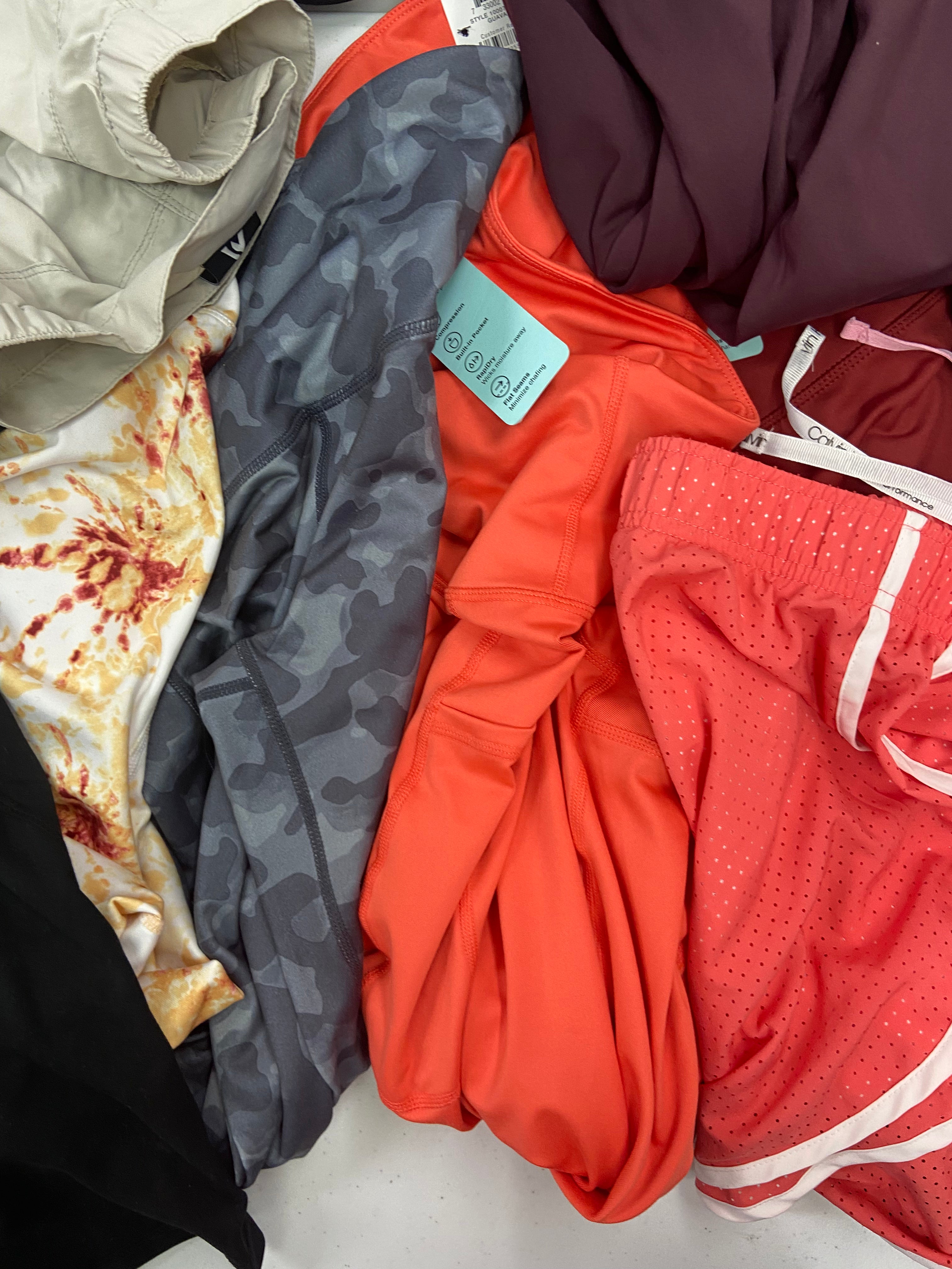 Women's Clothing Activewear Wholesale Lot, ADIDAS, CALVIN KLEIN, NIKE, DANSKIN, MONDETTA and more, 22 items, Shelf Pulls, MSRP $811