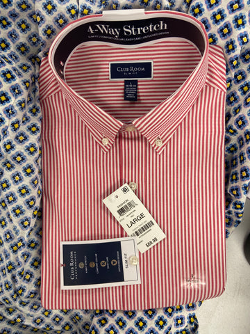 Men's Clothing Dress Shirts Wholesale Lot, CLUB ROOM, BAR III, ALFANI, 14 items, Shelf Pulls, MSRP $840