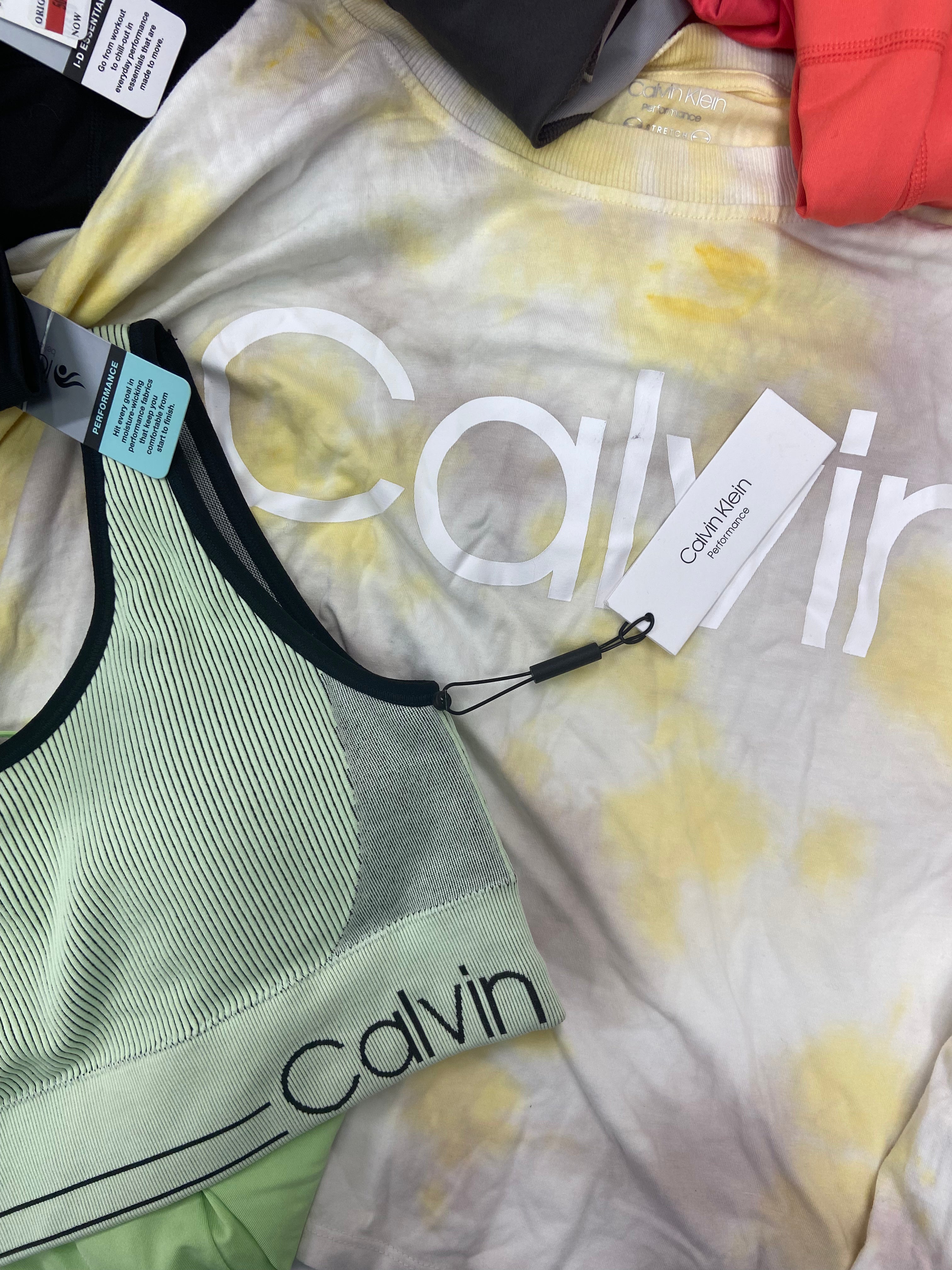 Women's Clothing Activewear Wholesale Lot, ADIDAS, CALVIN KLEIN, IDEOLOGY, 18 items, Shelf Pulls, MSRP $612