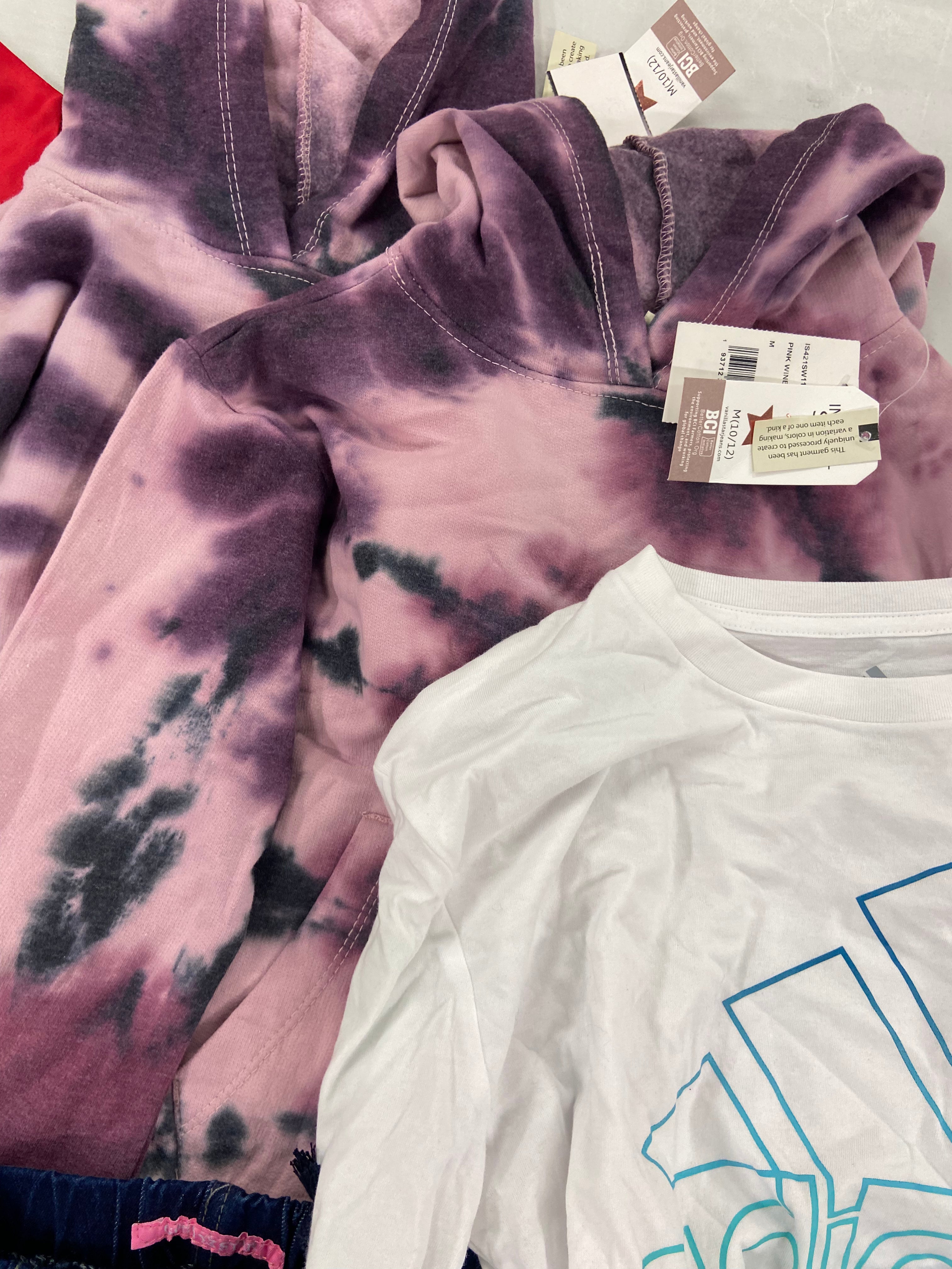 Kid's Clothing Assorted Wholesale Lot, TIMBERLAND, ADIDAS, NIKE, DISNEY, GOGO JEANS and more, 13 items, Shelf Pulls, MSRP $593