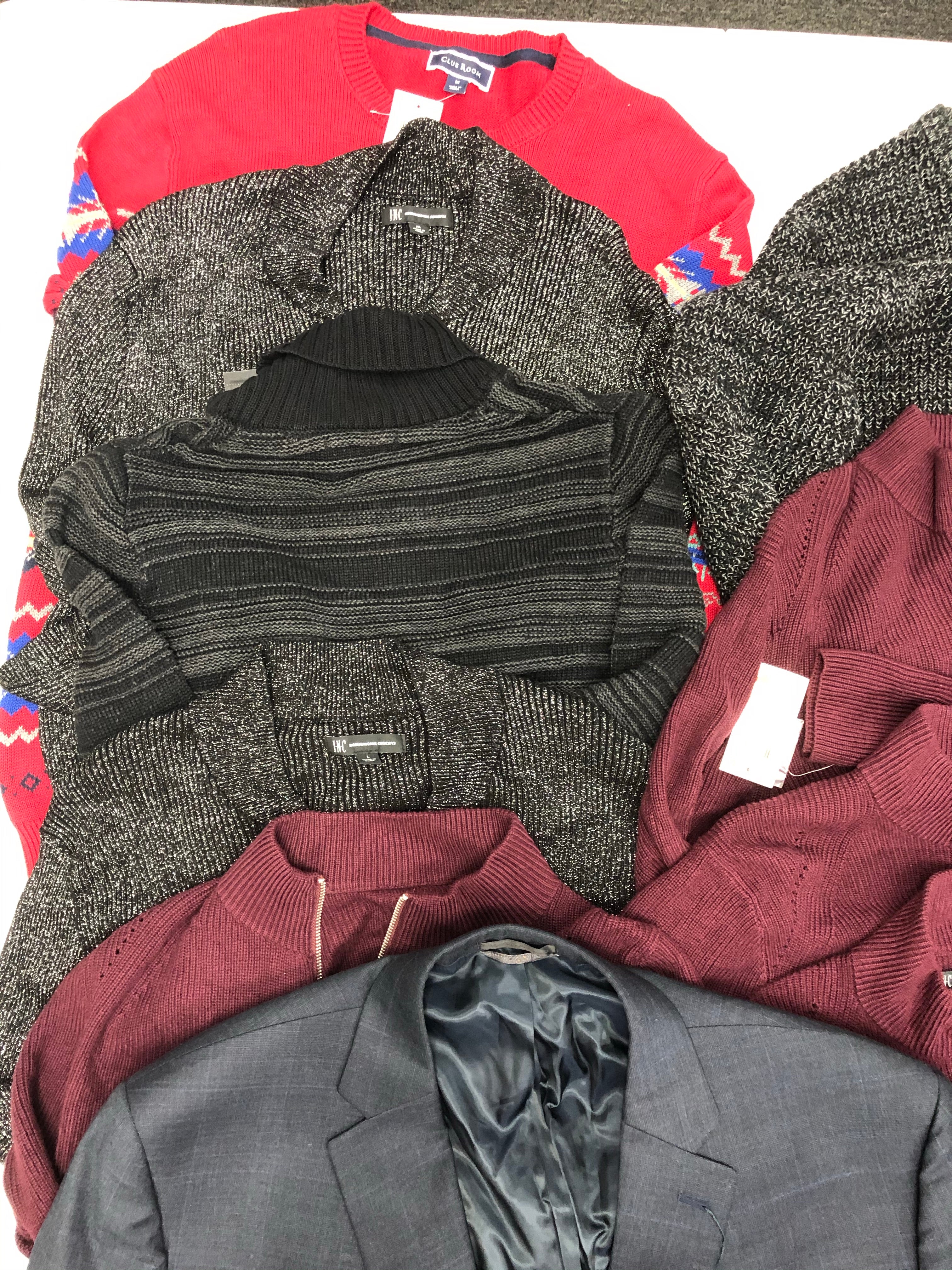 Men's Clothing Top Wholesale Lot, Polo Ralph Lauren, Clubroom, INC,  11 Units, Shelf Pulls, MSRP $1,150.50