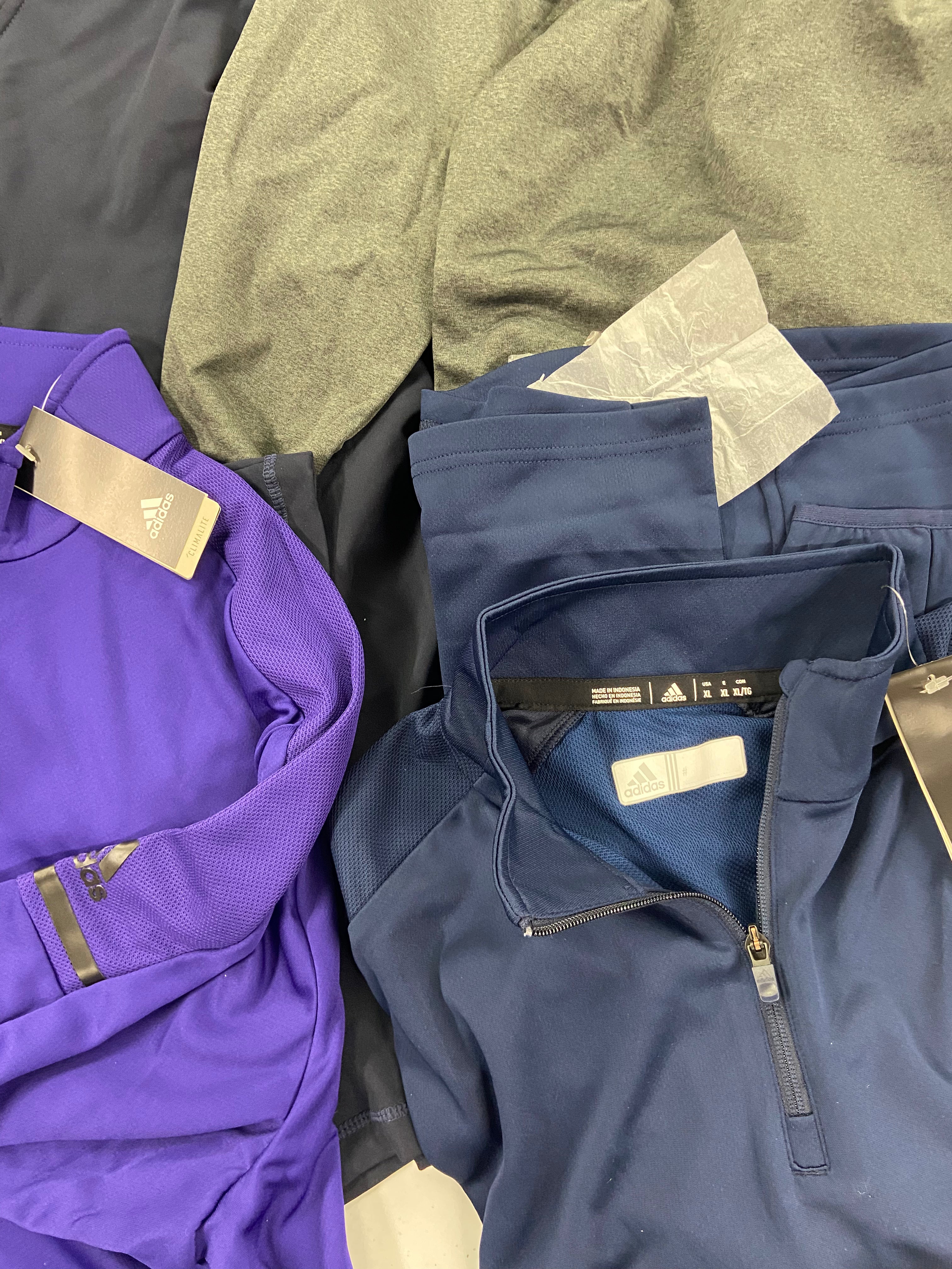 Men's Clothing Tops Wholesale Lot, ADIDAS, CALVIN KLEIN, DYLAN GRAY, 32 DEGREES and more, 14 items, Shelf Pulls, MSRP $991