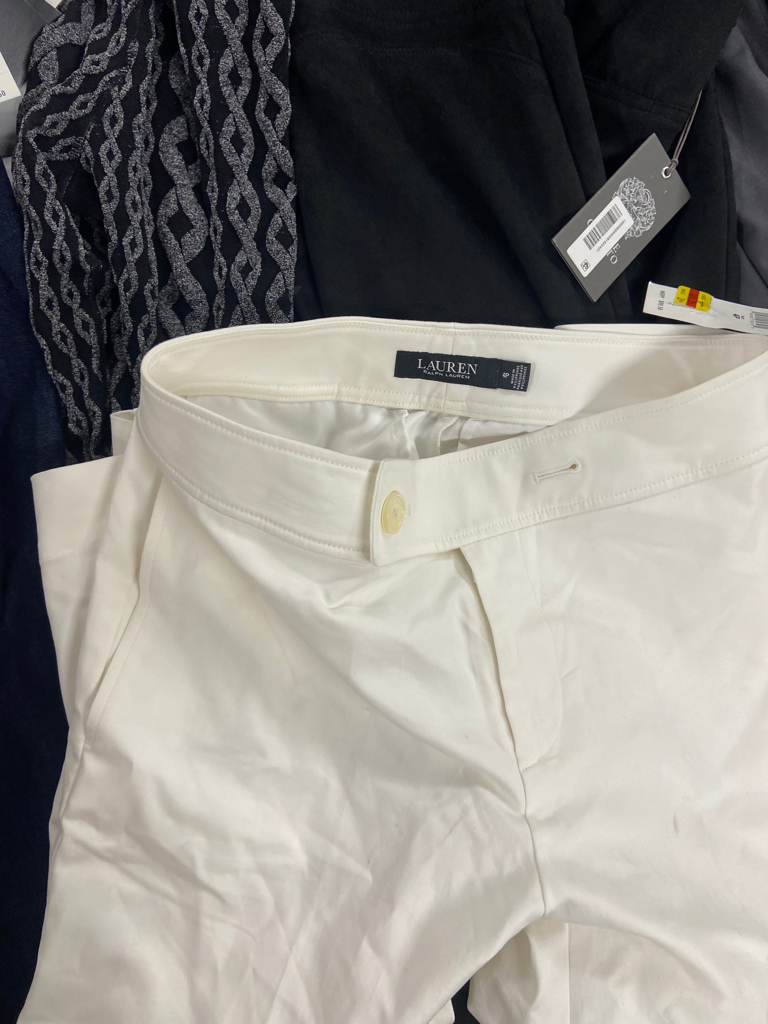Women's Clothing Bottoms Wholesale Lot, RALPH LAUREN, VINCE CAMUTO, AVOCADO and more, 9 items, Shelf Pulls, MSRP $606