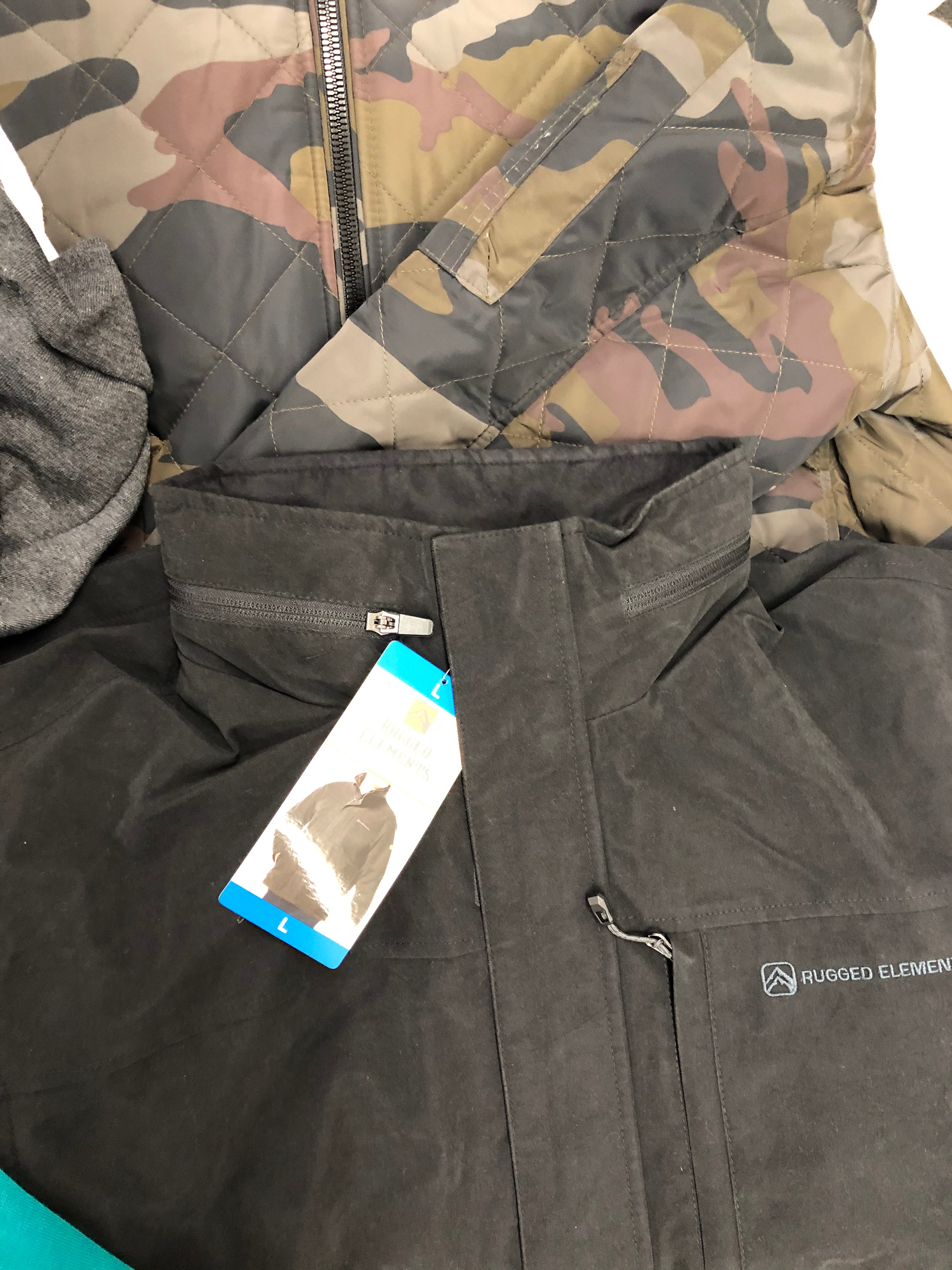 Men's Clothing Outerwear/Jackets Wholesale Lot, CALVIN KLEIN, WEATHERPROOF, RUGGED, ORVIS and more, 8 items, Shelf Pulls, MSRP $493