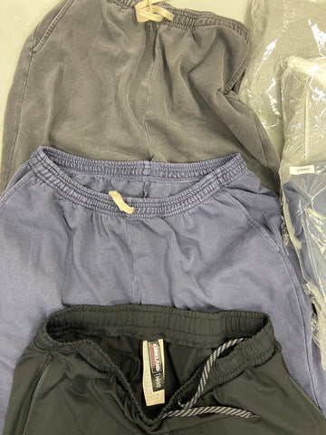 Men's Clothing Sweatpants & Others Wholesale Lot, DYLAN GRAY, 32 DEGREES, KIRKLAND, CATERPILLAR and more, 9 items, Shelf Pulls, MSRP $808