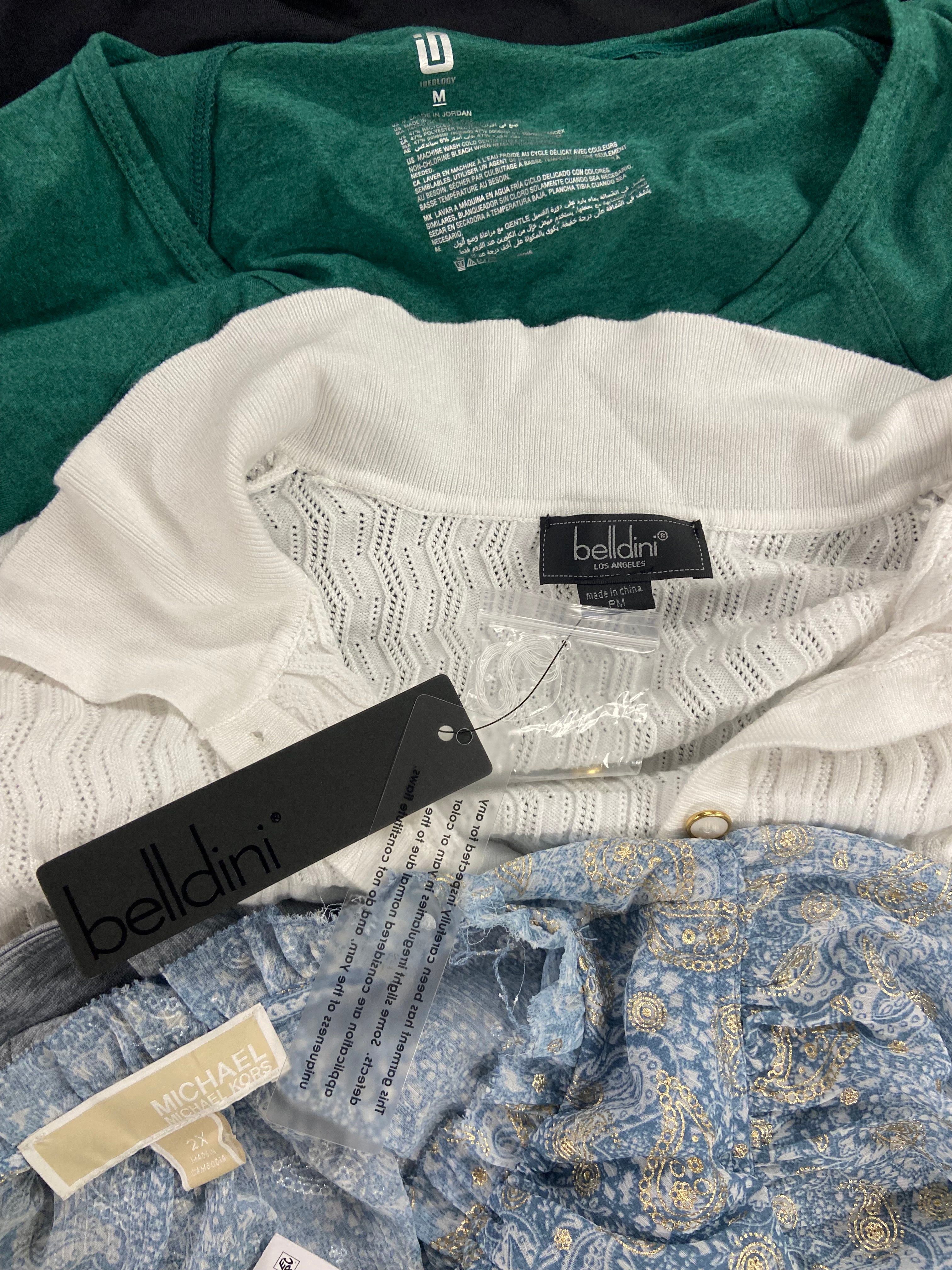 Women's Clothing Sweaters & Others Wholesale Lot, POLO RALPH LAUREN, TOMMY HILFIGER, MICHAEL KORS, VINCE CAMUTO, BELLDINI and more, 16 items, Shelf Pulls, MSRP $913