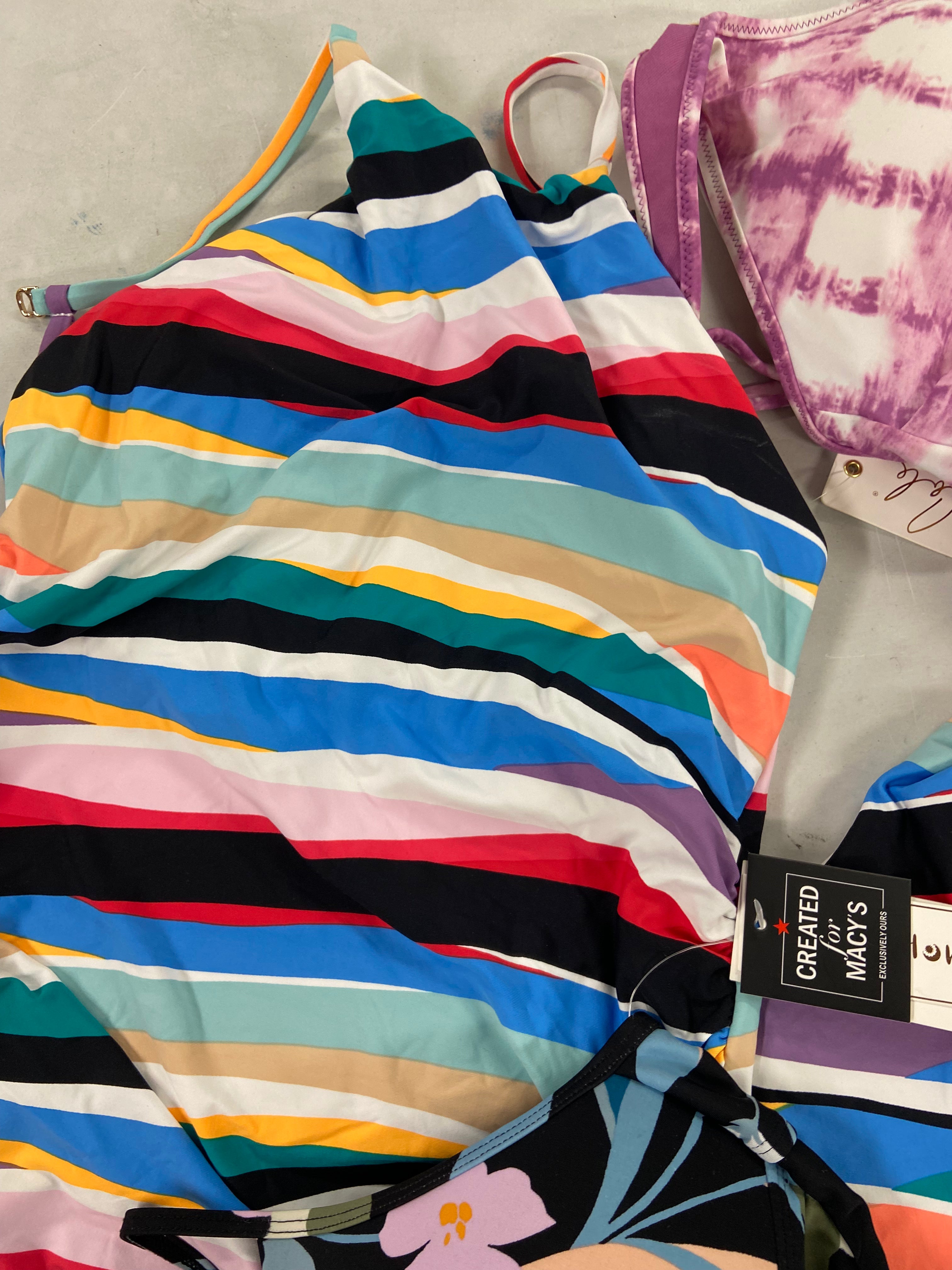 Women's Swimwear & Others Wholesale Lot, NIKE, ANNE COLE, HULA HONEY, CALIFORNIA WAVES, VINCE CAMUTO and more,  21 items, Shelf Pulls, MSRP $1,025