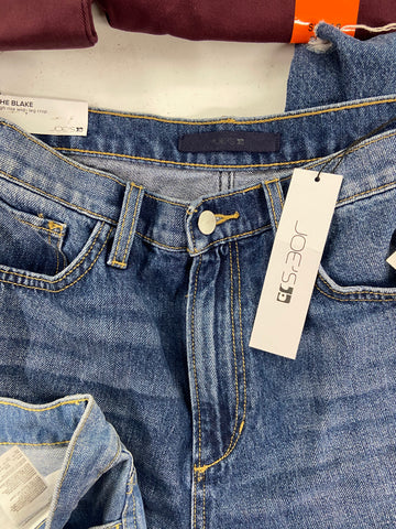 Women's Clothing Pants & Others Wholesale Lot, JOE'S JEANS, LEVI'S, JESSICA SIMPSON, MARIO SERRANI, INC and more, 13 items, Shelf Pulls, MSRP $882