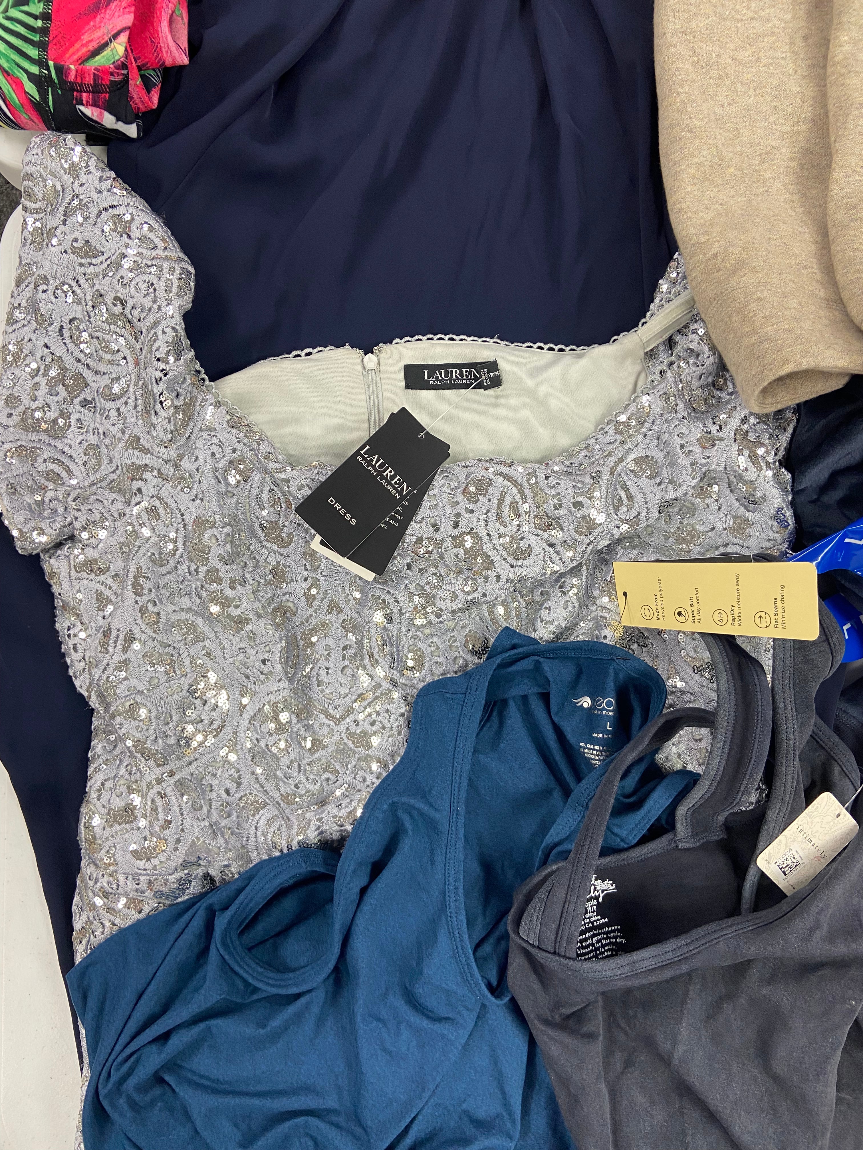 Women's Clothing Assorted Wholesale Lot, POLO RALPH LAUREN, NORTH FACE, FREE PEOPLE, IDEOLOGY and more, 17 items, Shelf Pulls, MSRP $1,076