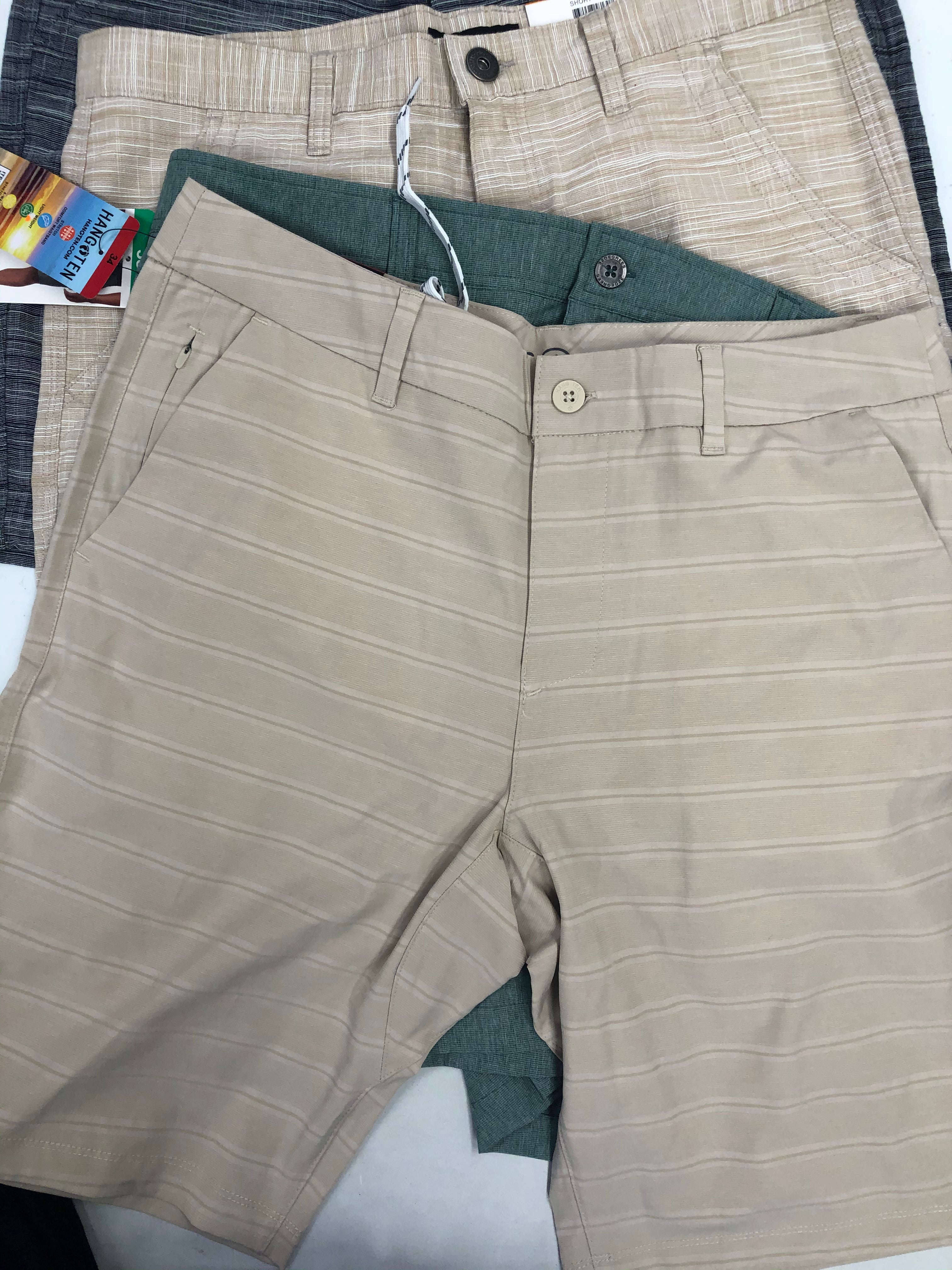 Men's Clothing Shorts and more, Wholesale Lot, HAWAIIAN ISLAND CREATIONS, 32 DEGREES, GERRY, BALANCE COLLECTION, PHILHOBAR DESIGN and more, 15 items, Shelf Pulls, MSRP $596