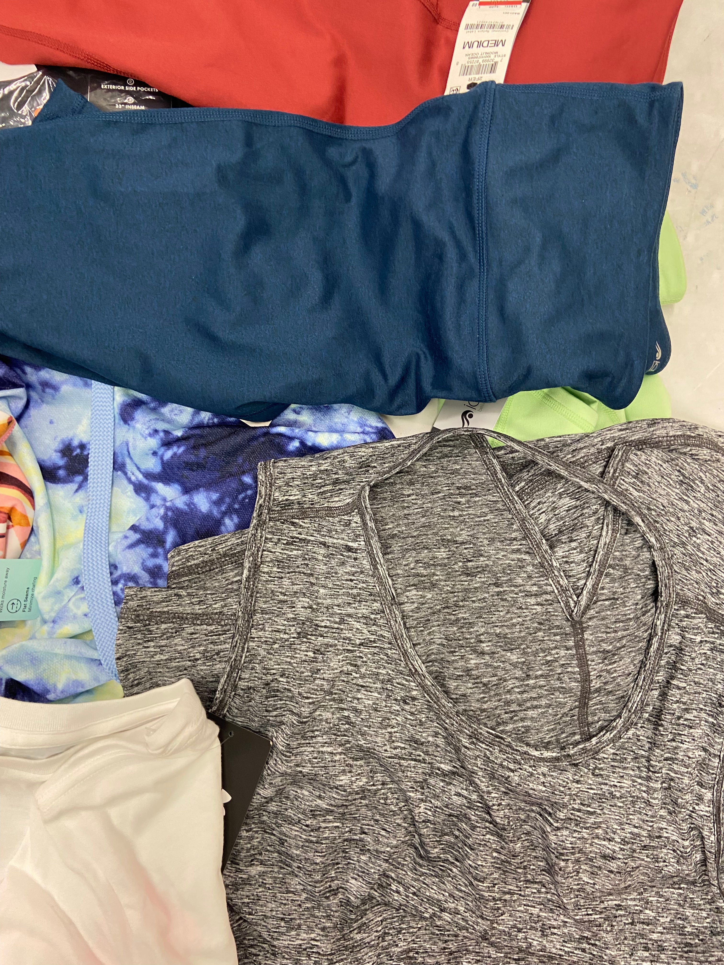 Women's Clothing Activewear Wholesale Lot, UNDER ARMOUR, CALVIN KLEIN, SPYDER, CHAMPION, IDEOLOGY and more, 23 items, Shelf Pulls, MSRP $796