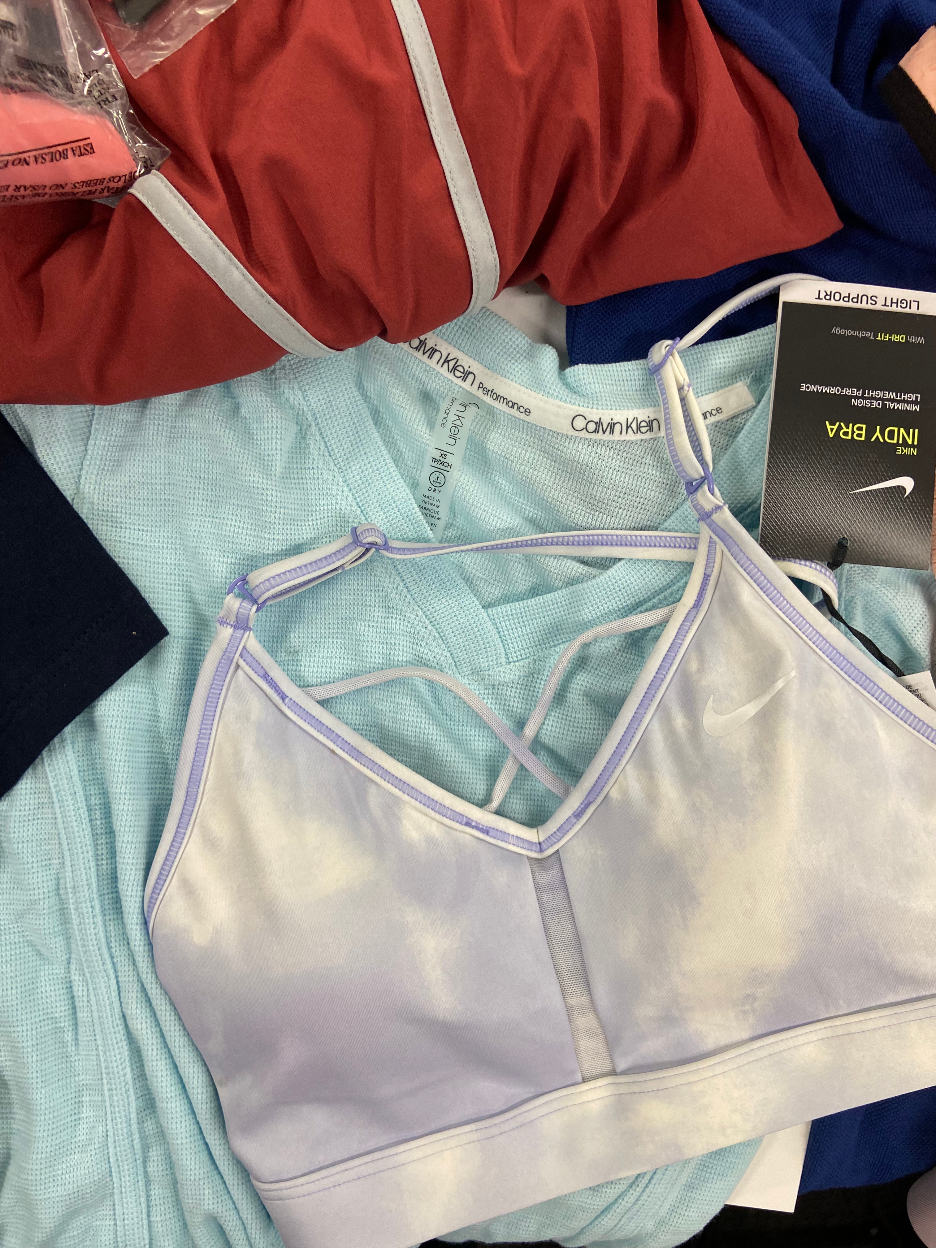 Women's Clothing Activewear Wholesale Lot, LACOSTE, ADIDAS, NIKE, THE NORTH FACE, CK PERFORMANCE, and more, 27 items, Shelf Pulls, MSRP $797