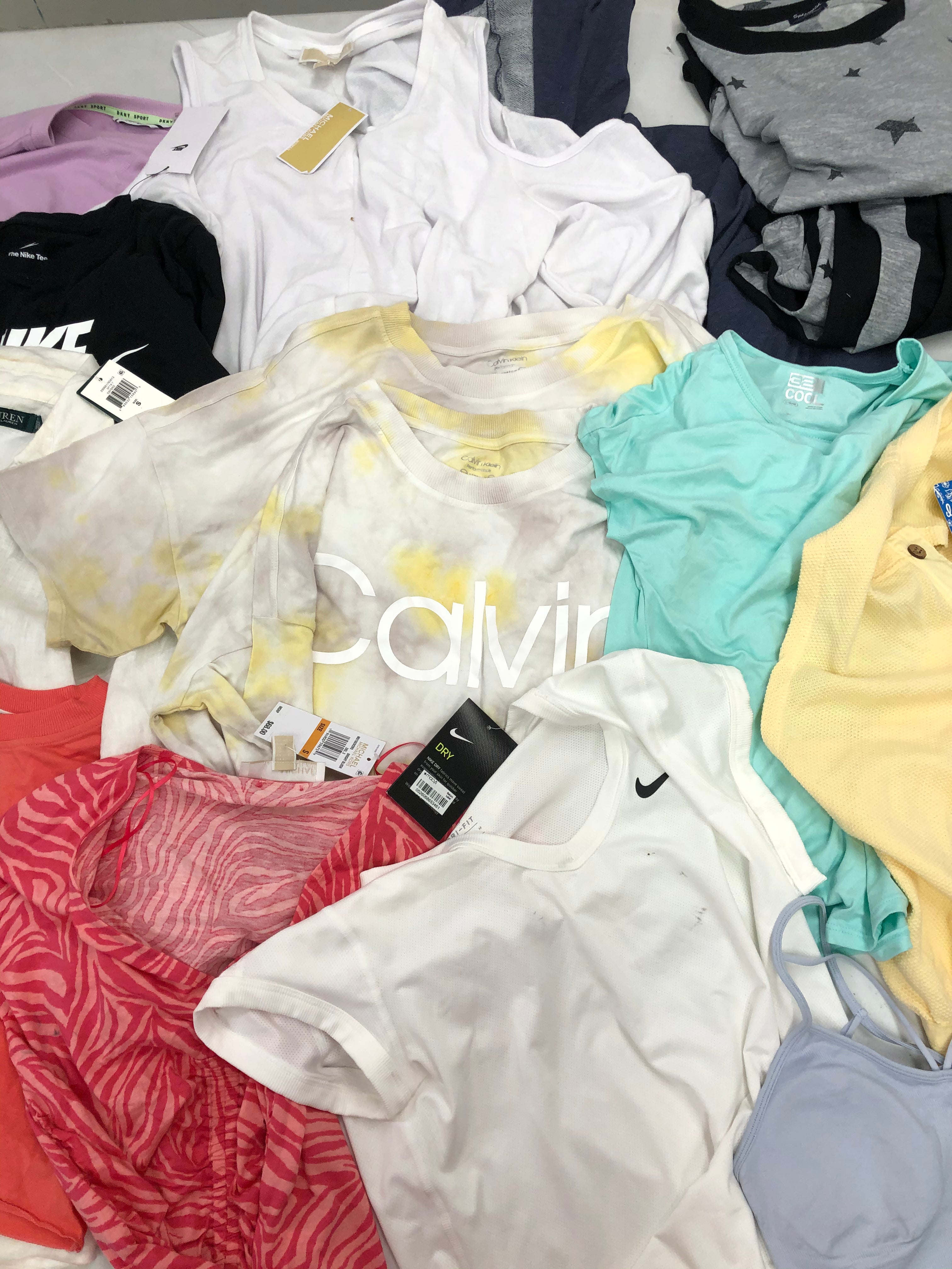 Women's Clothings Tops & Others Wholesale Lot, LAUREN RALPH LAUREN, DKNY, NIKE, MICHAEL KORS, CALVIN KLEIN, JOISE, FREE PEOPLE and more, 14 items, CUSTOMER RETURNS