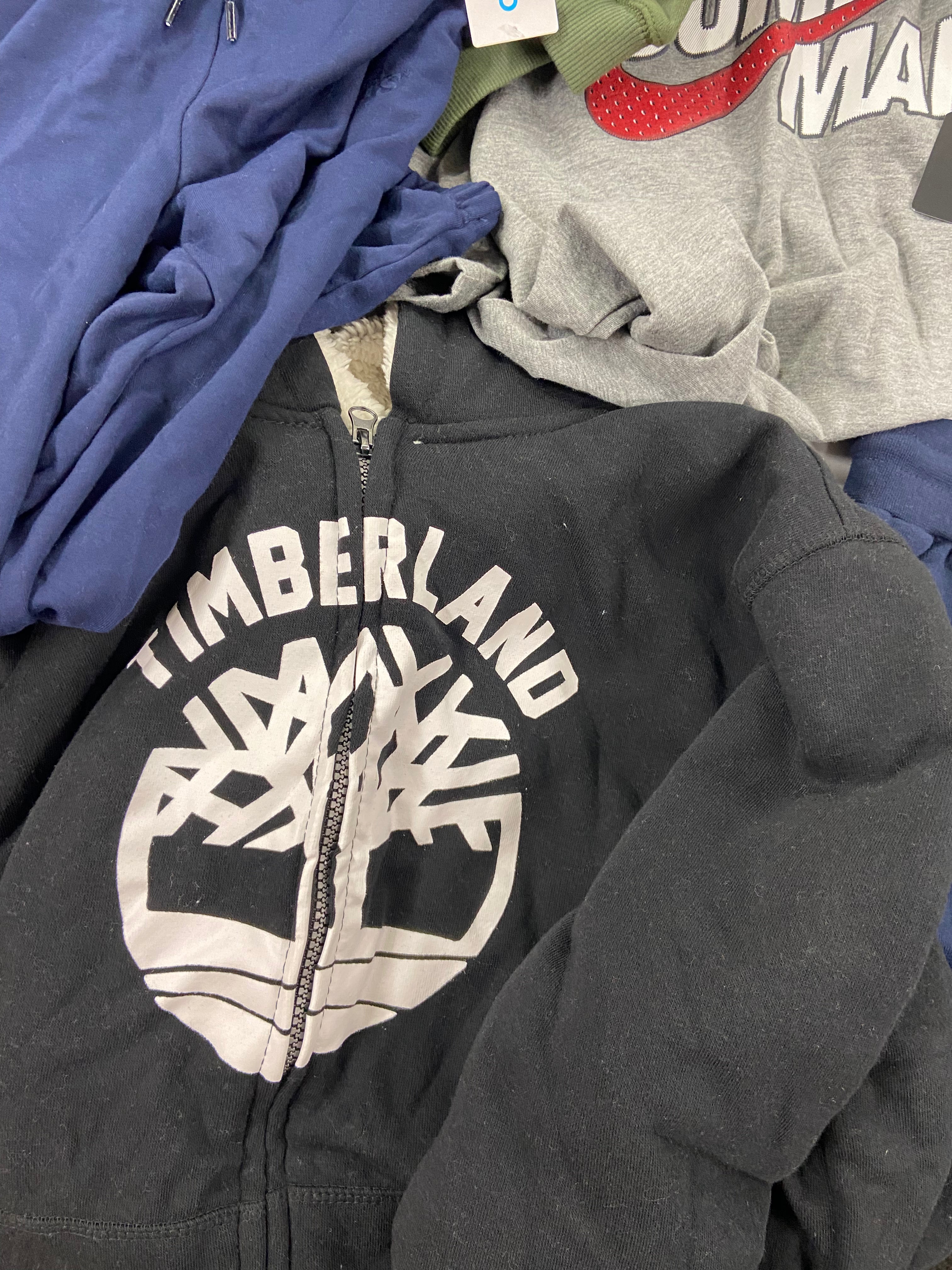 Kid & Baby's Clothing Assorted Wholesale Lot, COLUMBIA, TIMBERLAND, JORDAN, CHAMPION, NIKE,  LEVI'S, CARTER'S and more, 16 items, Shelf Pulls, MSRP $659