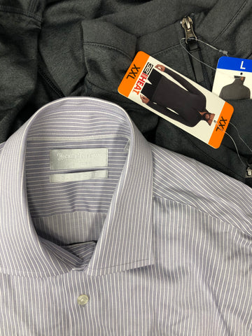 Men's Clothing Tops Wholesale Lot, DYLAN GRAY, HICKEY FREEMAN, 32 DEGREES, AMERICAN APPAREL, 16 items, Shelf Pulls, MSRP $1,030