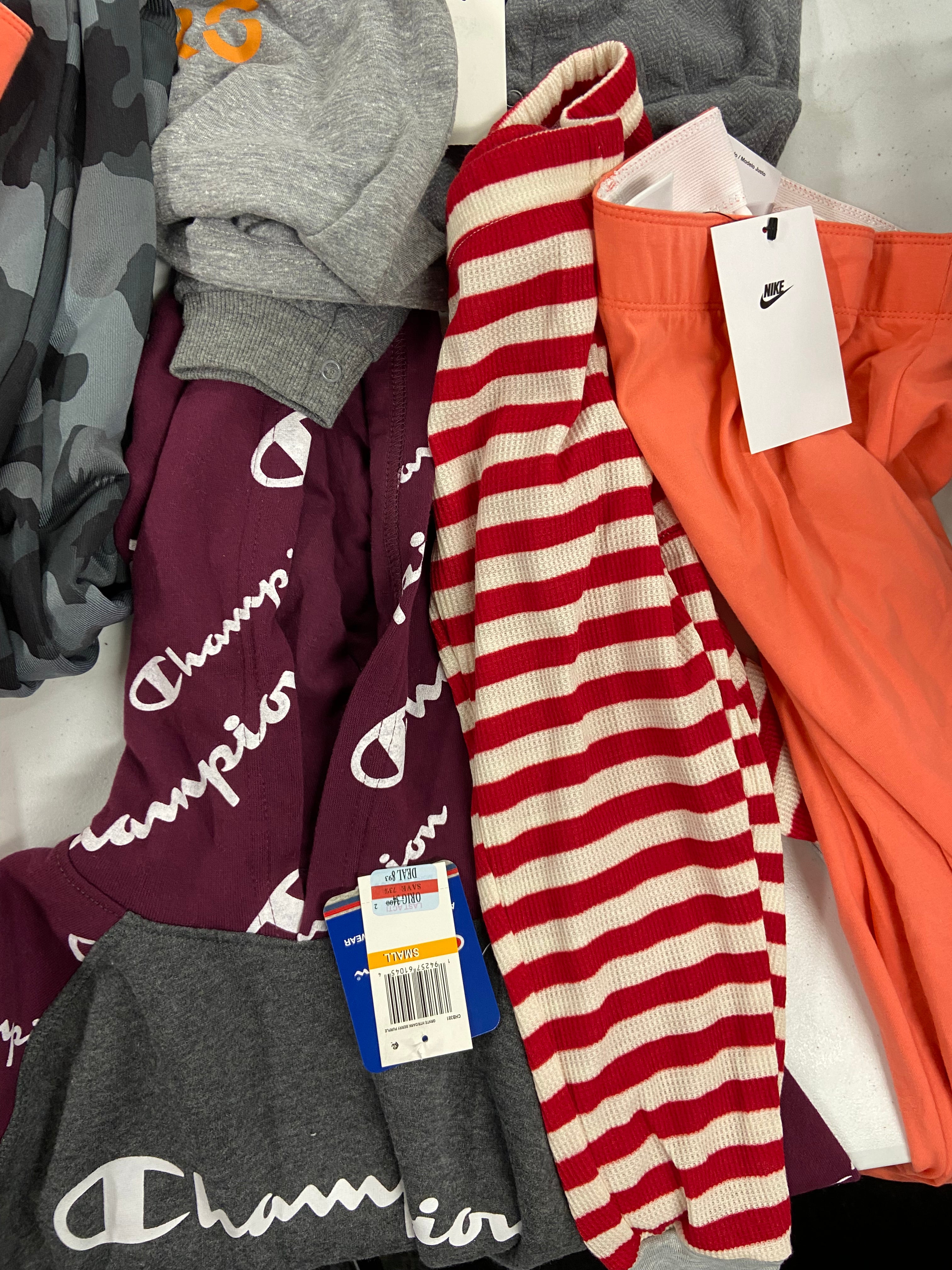 Kid's Clothing Wholesale Lot, HURLEY, TOMMY HILFIGER, CARTER'S, STARWARS, NIKE, UNIVIBE, CHAMPION and more, 16 items, Shelf Pulls, MSRP $523