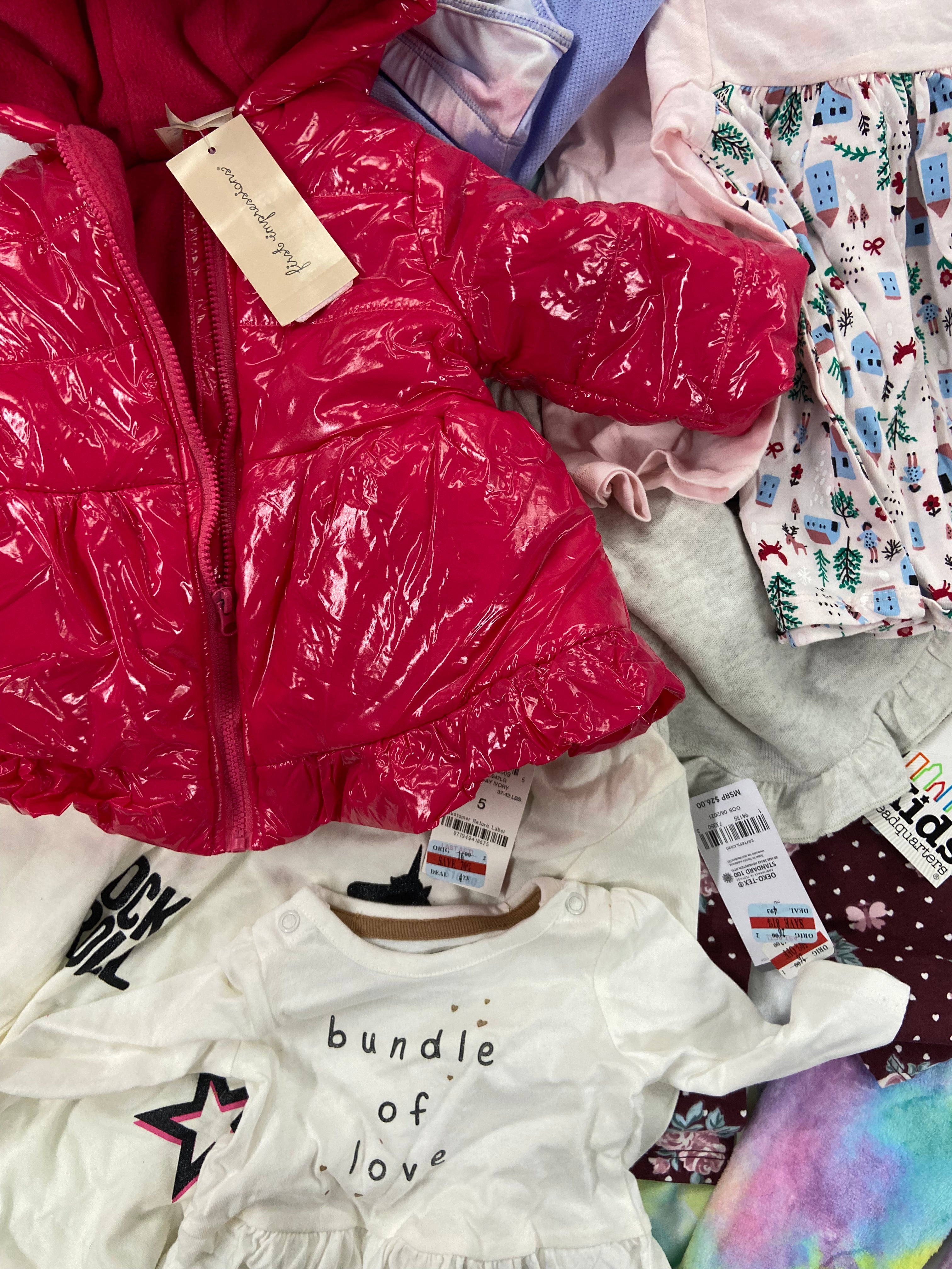 Kid's & Baby's Clothing Assorted Wholesale Lot, DISNEY, CULT OF INDIVIDUALITY, CARTER'S, EPIC THREADS and more, 22 items, Shelf Pulls, MSRP $677