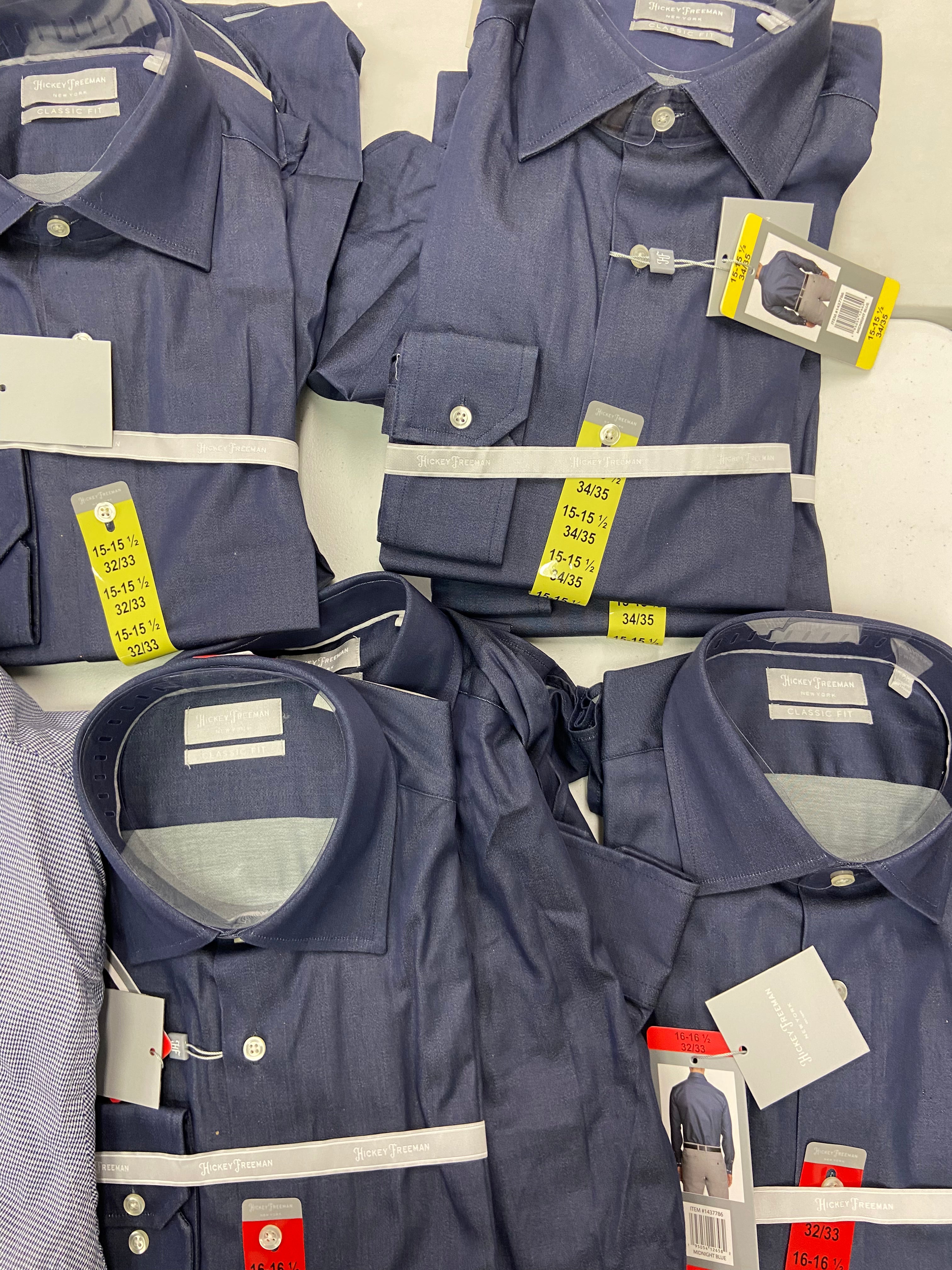 Men's Clothing Dress Shirts & Pants Wholesale Lot, DYLAN GRAY, HICKEY FREEMAN, 13 items, Shelf Pulls, MSRP $1,176