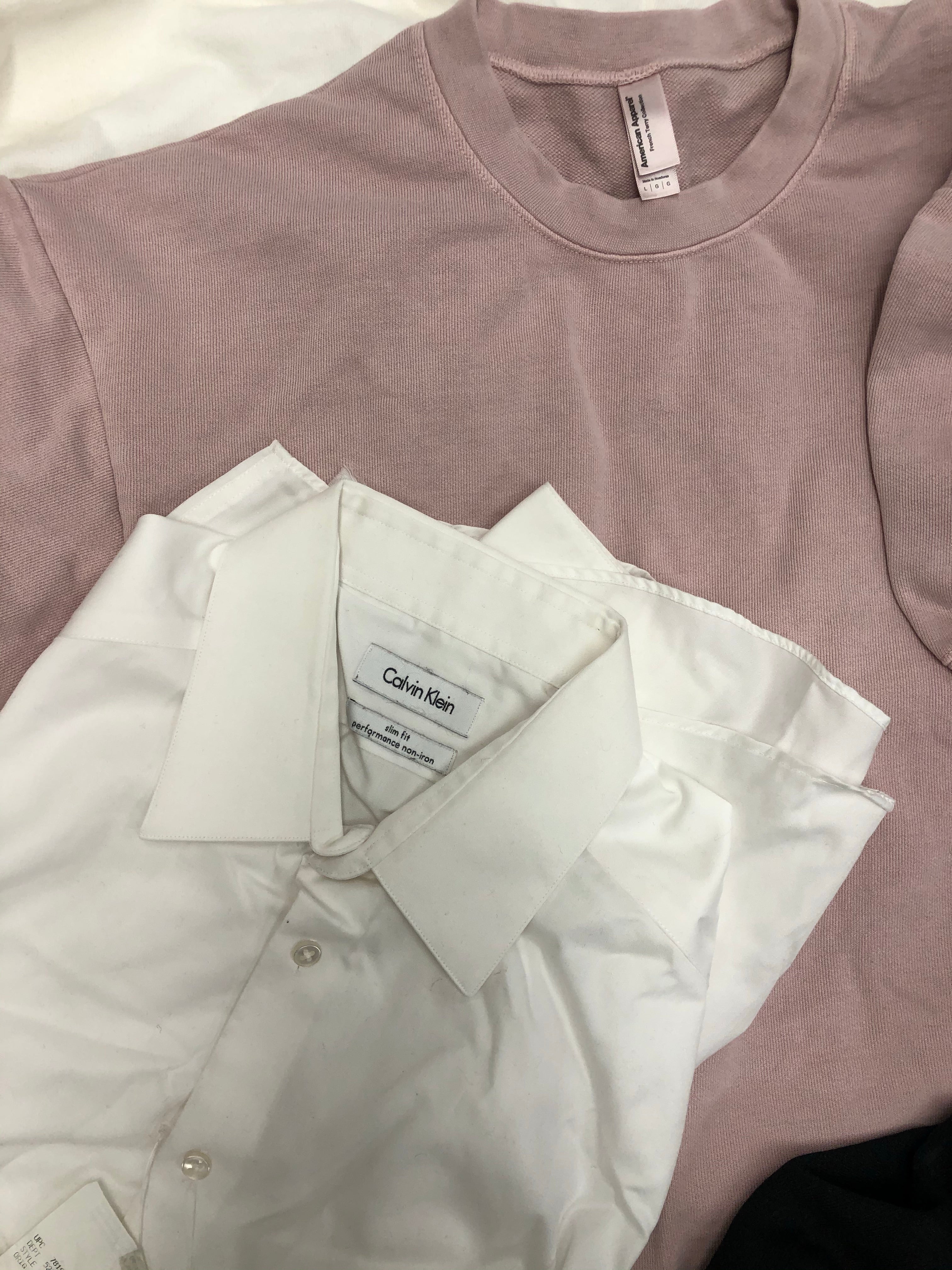 Men's Clothing Assorted Wholesale Lot, CALVIN KLEIN, DYLAN GRAY, AMERICAN APPAREL and more 9 Items, Customer Returns, MSRP $1,024
