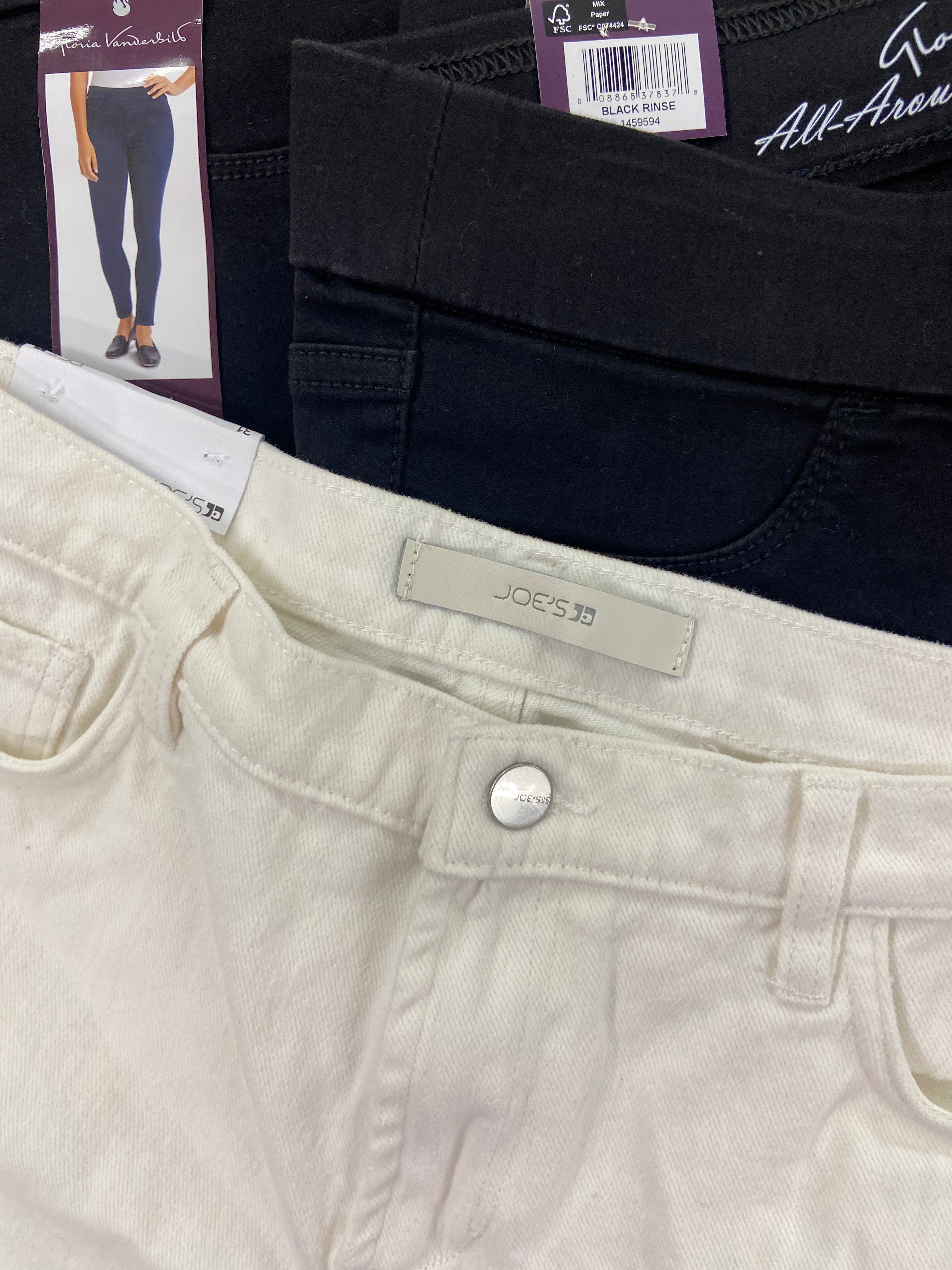 Women's Clothing Pants & Others Wholesale Lot, JOE'S JEANS, DKNY, CURRENT ELLIOTT, FREE PEOPLE, ANDREW MARC, BUFFALO, GLORIA VANDERBILT and more, 15 items, Shelf Pulls, MSRP $878
