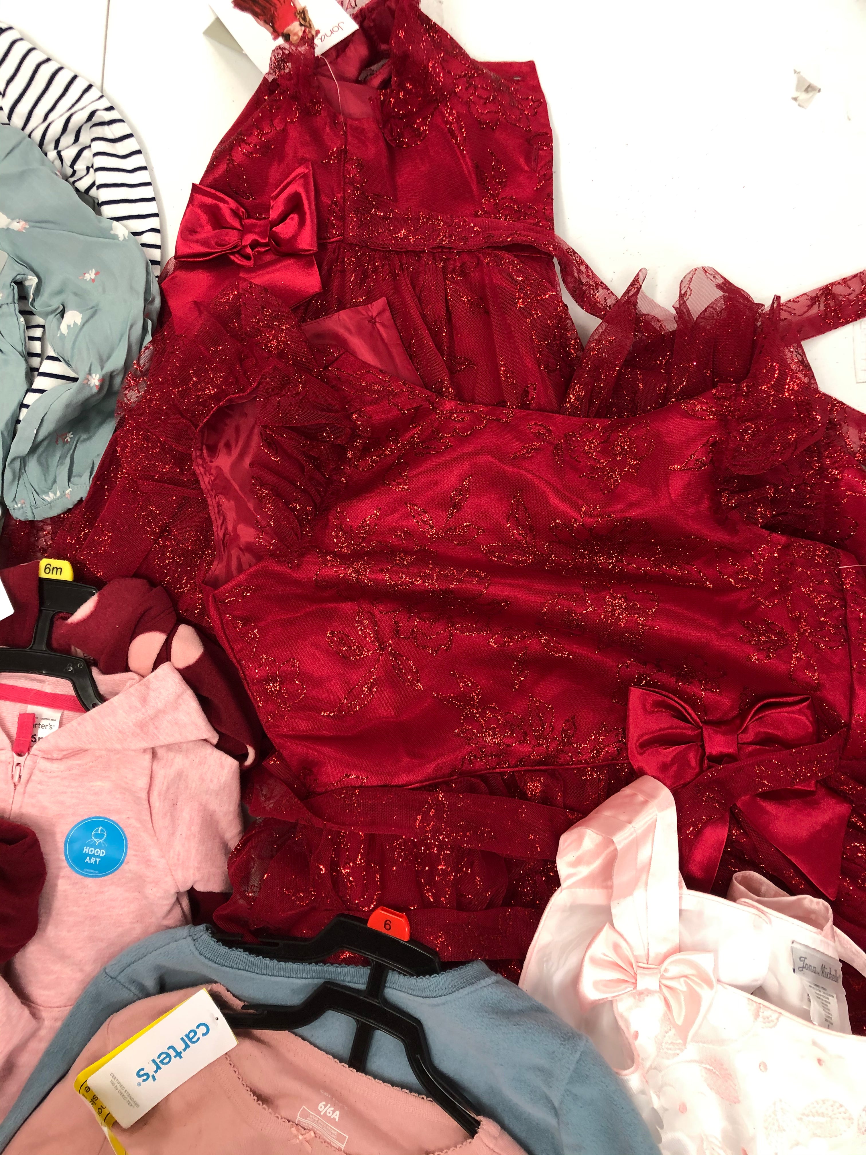 Kid's Girls Clothing Wholesale Lot, HURLEY, PUMA, BCBG, CARTERS, JONA MICHELLE, and more, 12 items, New, MSRP $446